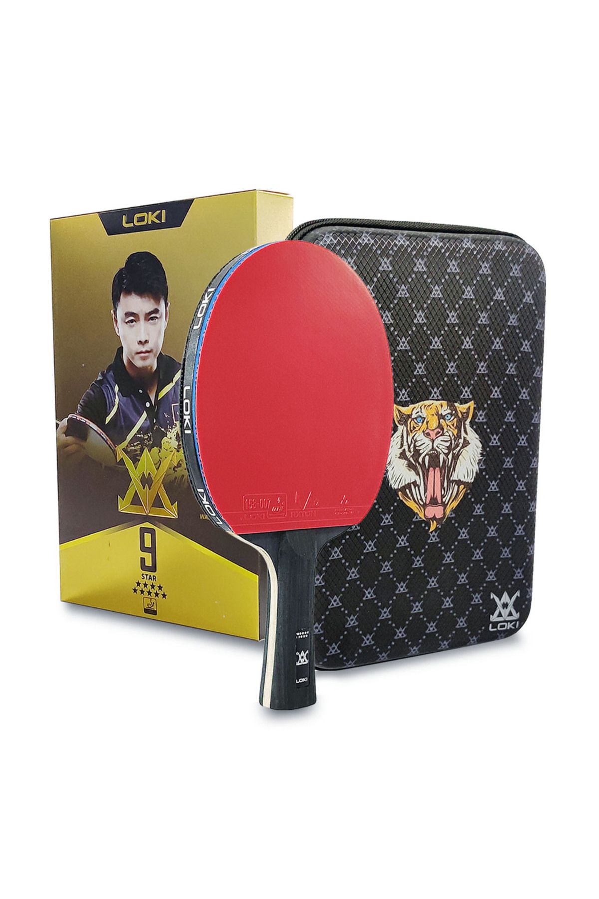 Choice-LOKI 9 Star Table Tennis Racket Professional 5+2 Carbon Ping Pong Paddle 6/7/8/9 Star Ultra Offen... 8