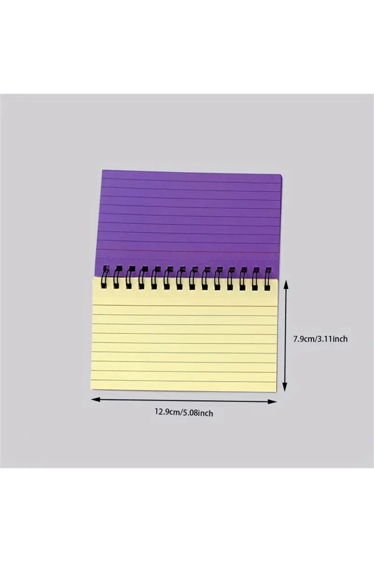 Choice-5 Color Rainbow-themed Minimalist Spiral Notebook: Portable, With Dividers For Organized Note-taking 1