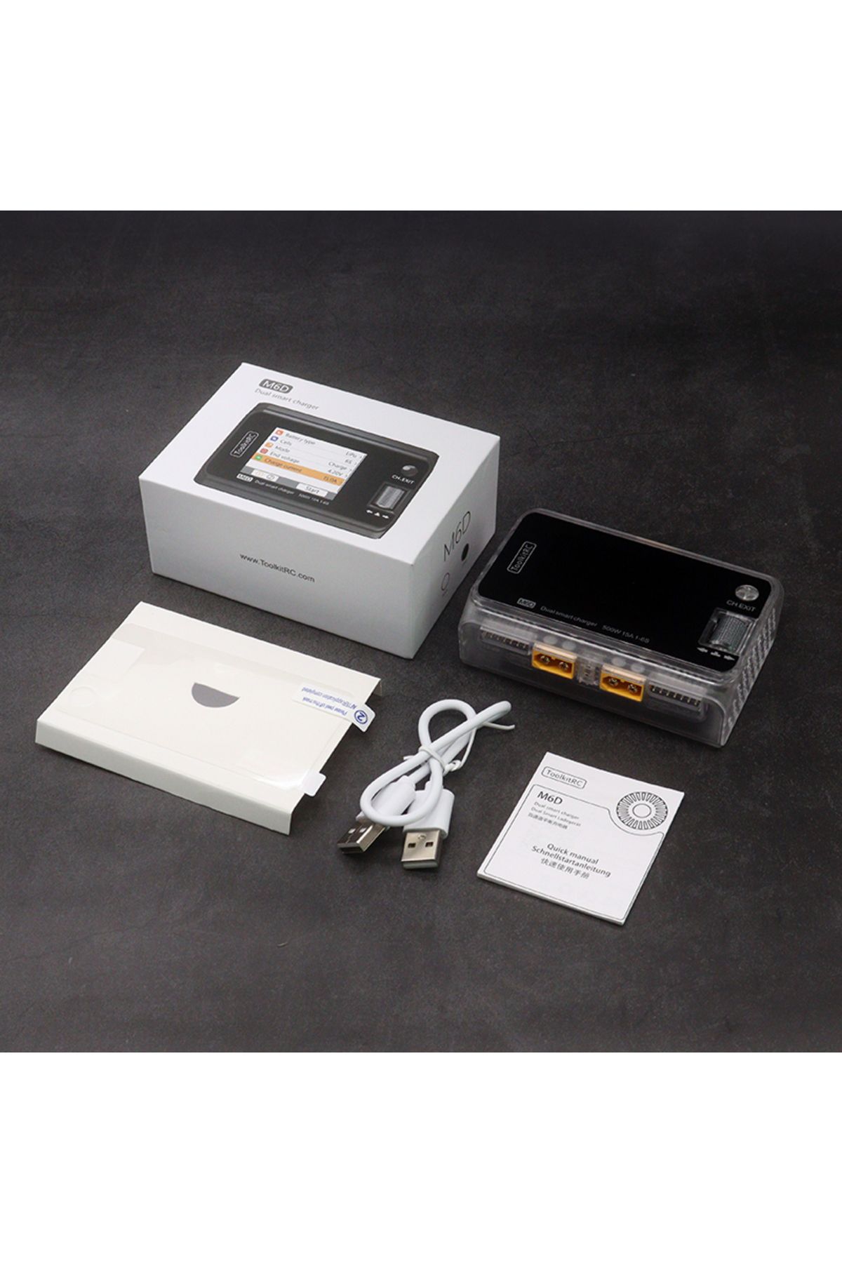 Choice-Transparent Version 2024 Toolkitrc M6d 500w 15a Dc Dual Channel Mini Smart Charger Discharger For 1- 1