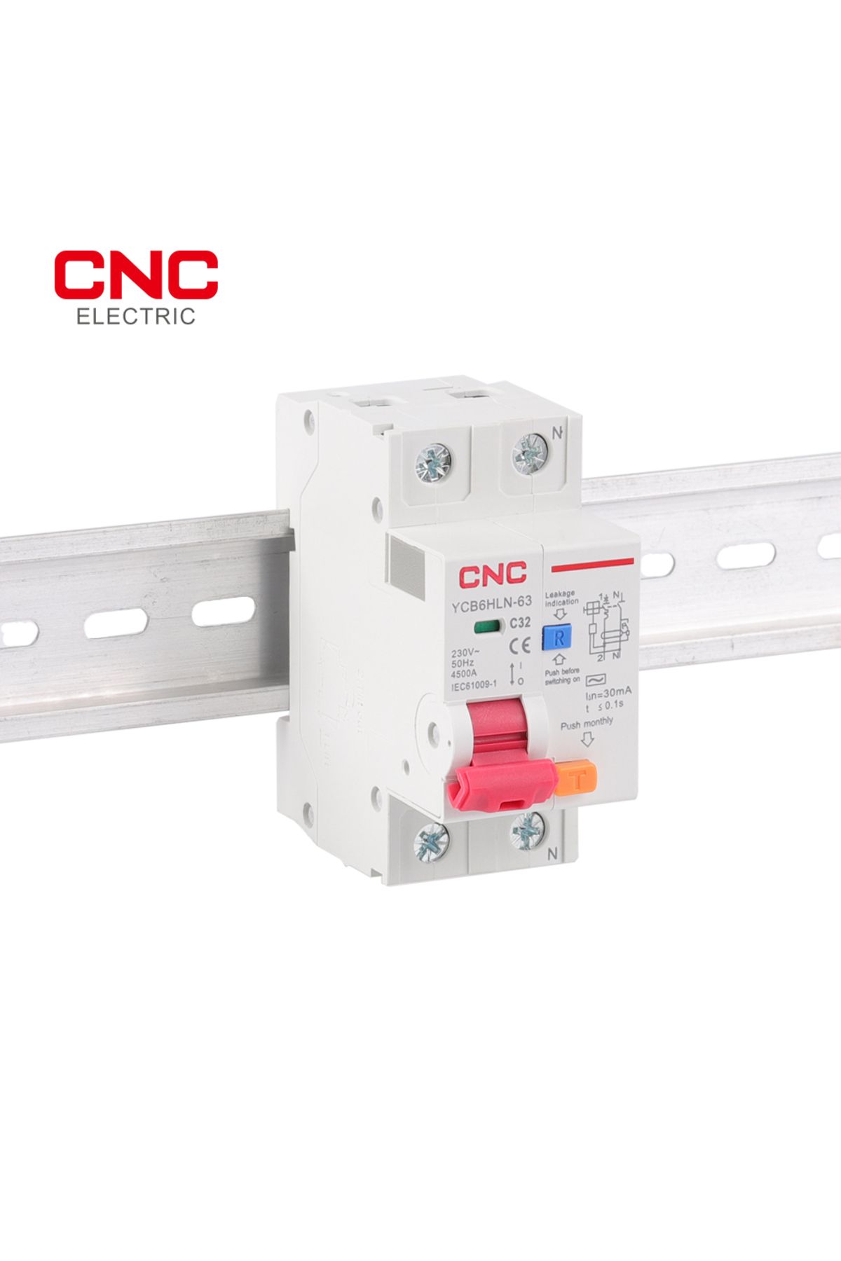 CNC-230V 50/60 HZ RCBO MCB 30mA Residual Current Circuit Breaker With Over Current And Leakage Pr... 6