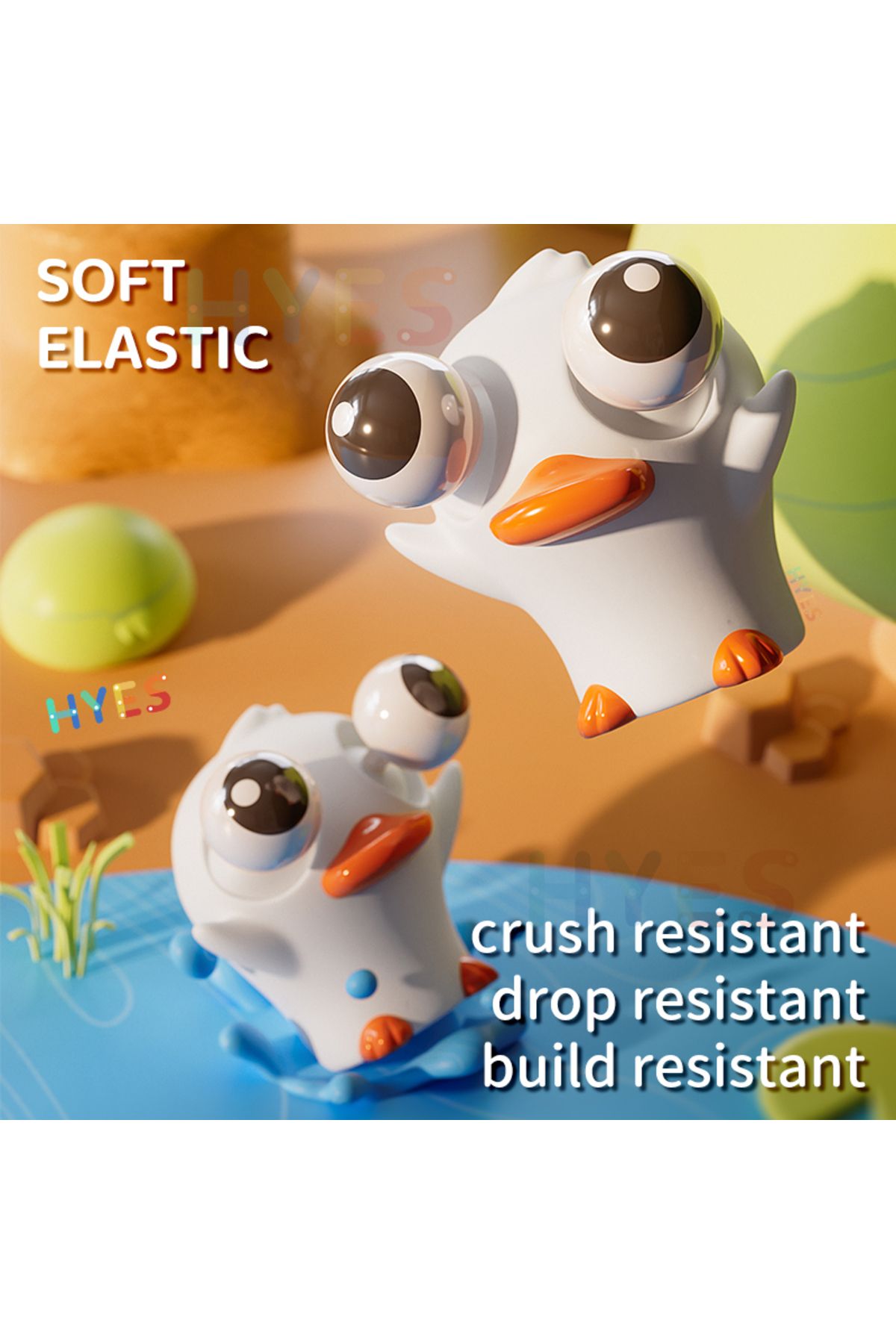 Choice-Pop Eye Squeeze Cartoon Animal Sensory Toys Fun Novetly Fidget Stress Relief Anxiety Eyeball Boun... 6