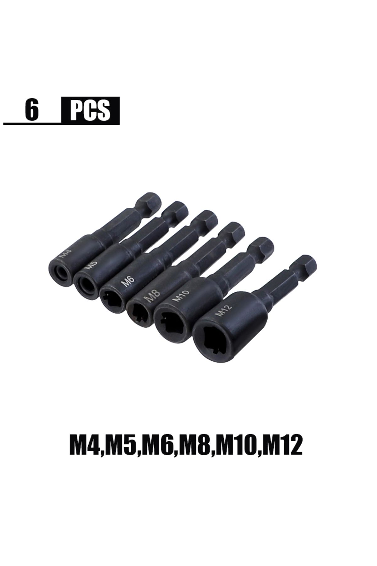 Choice-6pcs Tap Die Socket Adapter 1/4 '' Hex Shank Machine Screw Metric Plug Threading Tool for Electri... 1