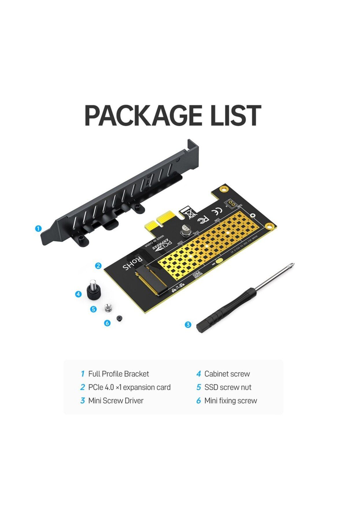 JEYI-M.2 NVME SSD to PCIE X1 Adapter Card, 2280 SSD PCIe 3.0 4.0 Expansion Card for Desktop PC, P... 7