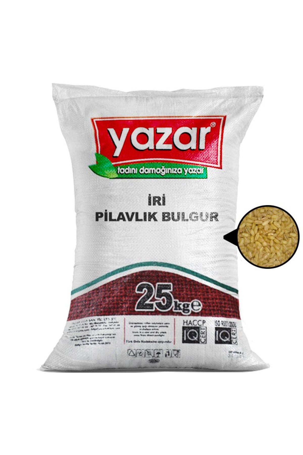 YAZAR İri Taneli Pilavlık Bulgur 25 Kg.