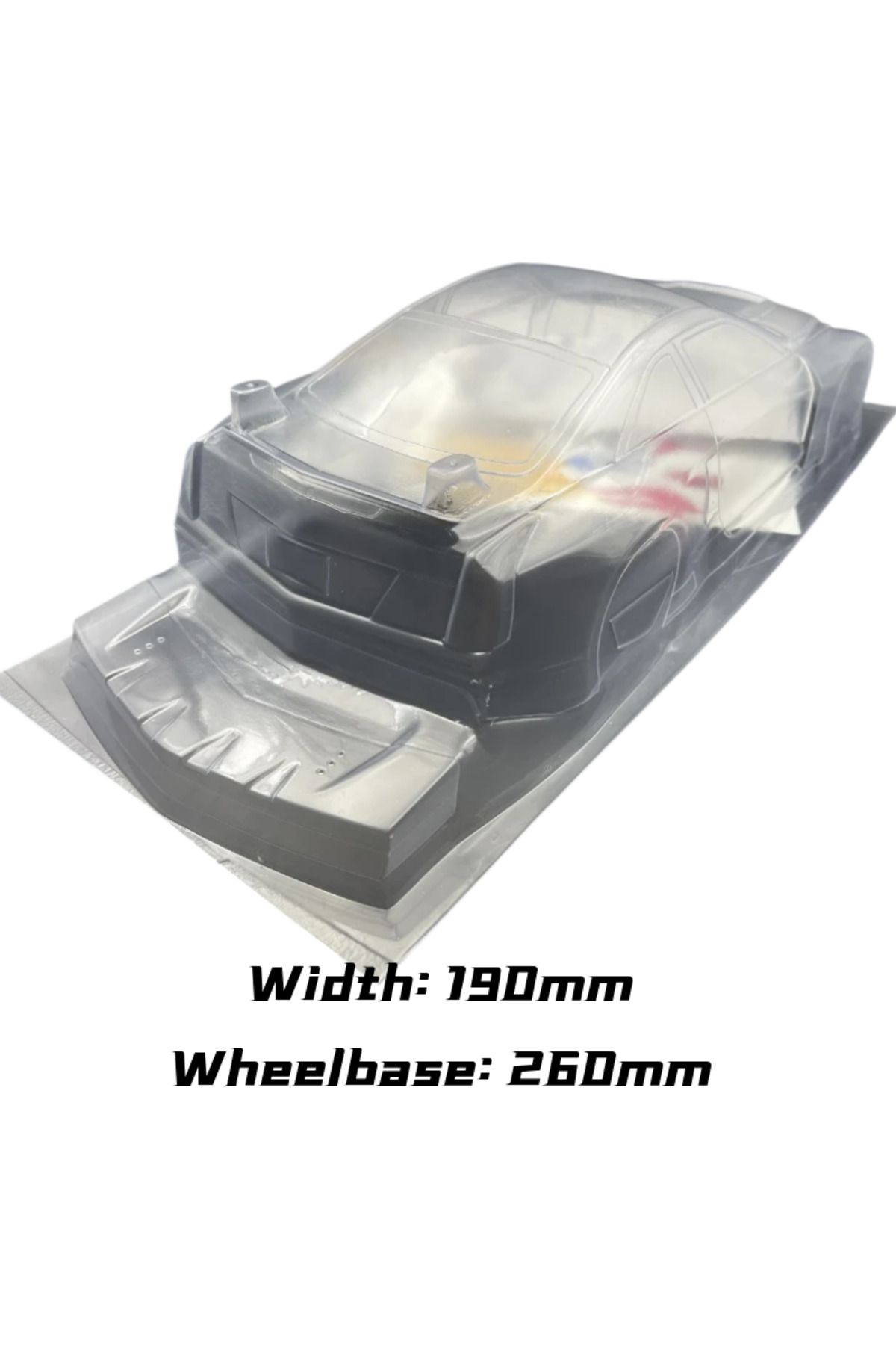 Choice-Rc 1/10 Ats V Pvc Body Shell 190mm Width 260mm Wheelbase With Tail No Paint 1/10 Rc Turing Drift ... 5