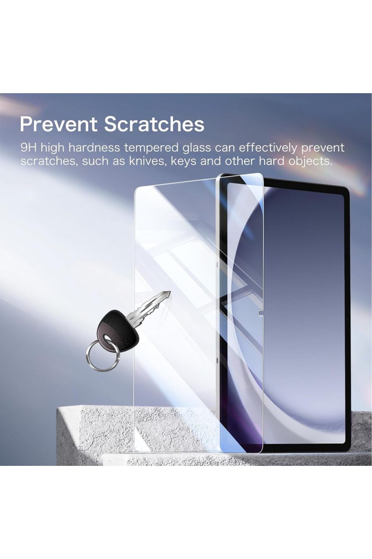 Choice-3pcs A9 Plus X210 3pcs Screen Protector Tempered Glass For Samsung Galaxy Tab A9 Plus A8 A7 Lite X21 4