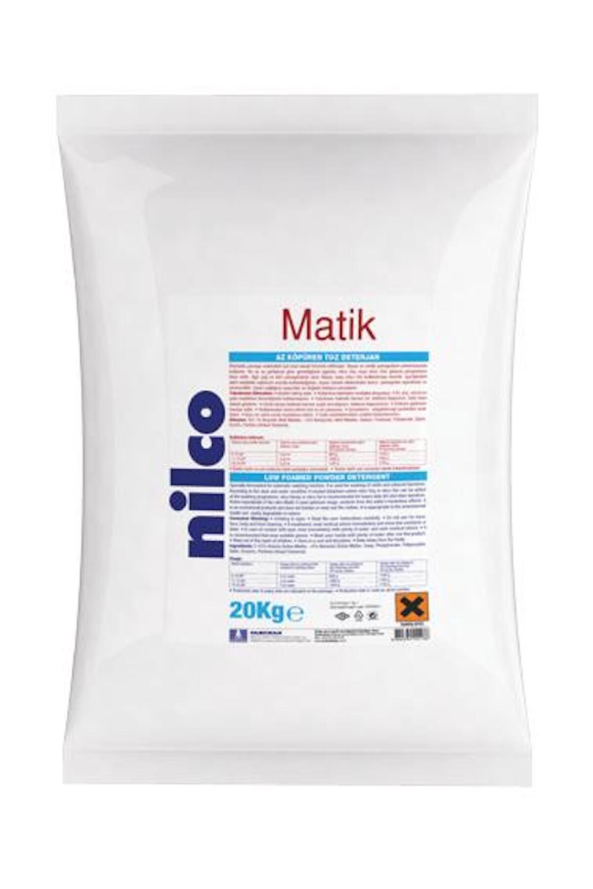 nilco NİLCO MATİK AĞARTICILI ANA YIKAMA TOZ DETERJAN 20 KG