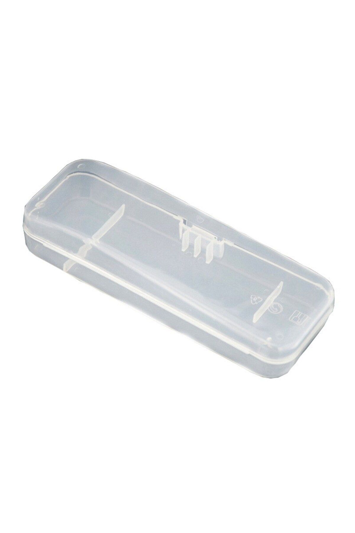Choice-Transparent 2pcs Stylish And Durable Shaving Storage Box For Men's Razors, Easy To Carry And Keep Cl 1