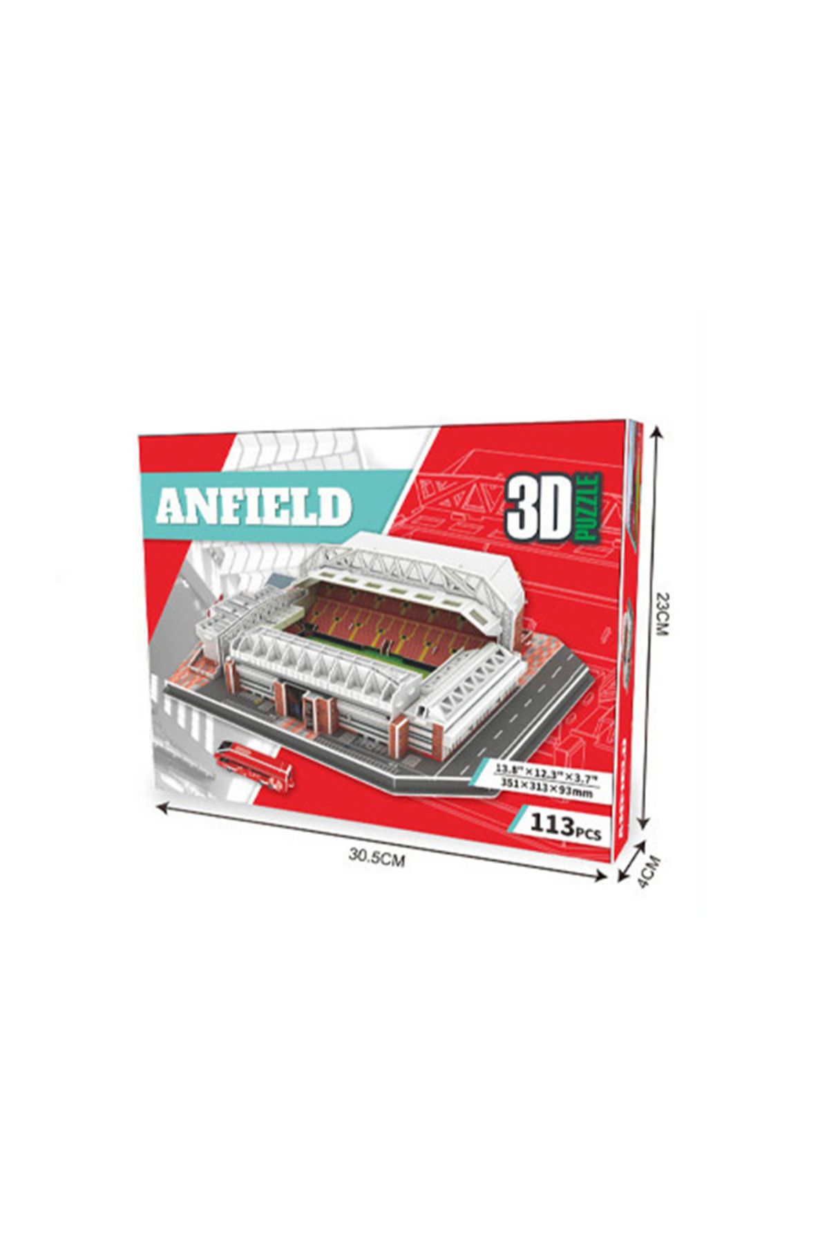feooe-3D Paper Puzzle  DIY Anfield Football Stadium In Anfield Liverpool 3D Jigsaw Puzzle Model Toy Orn... 2