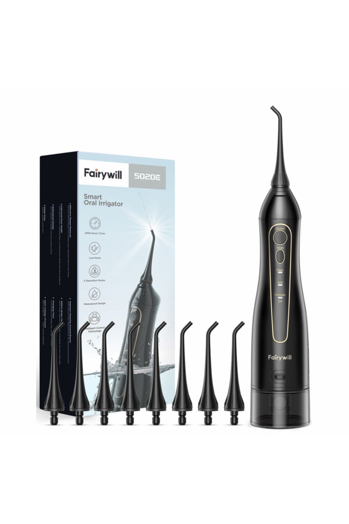 Fairywill-Water Flosser Tip REPLC 4 Pcs for the FW5020 Family Water Flosser REPLC Tips Eco-Friend... 6