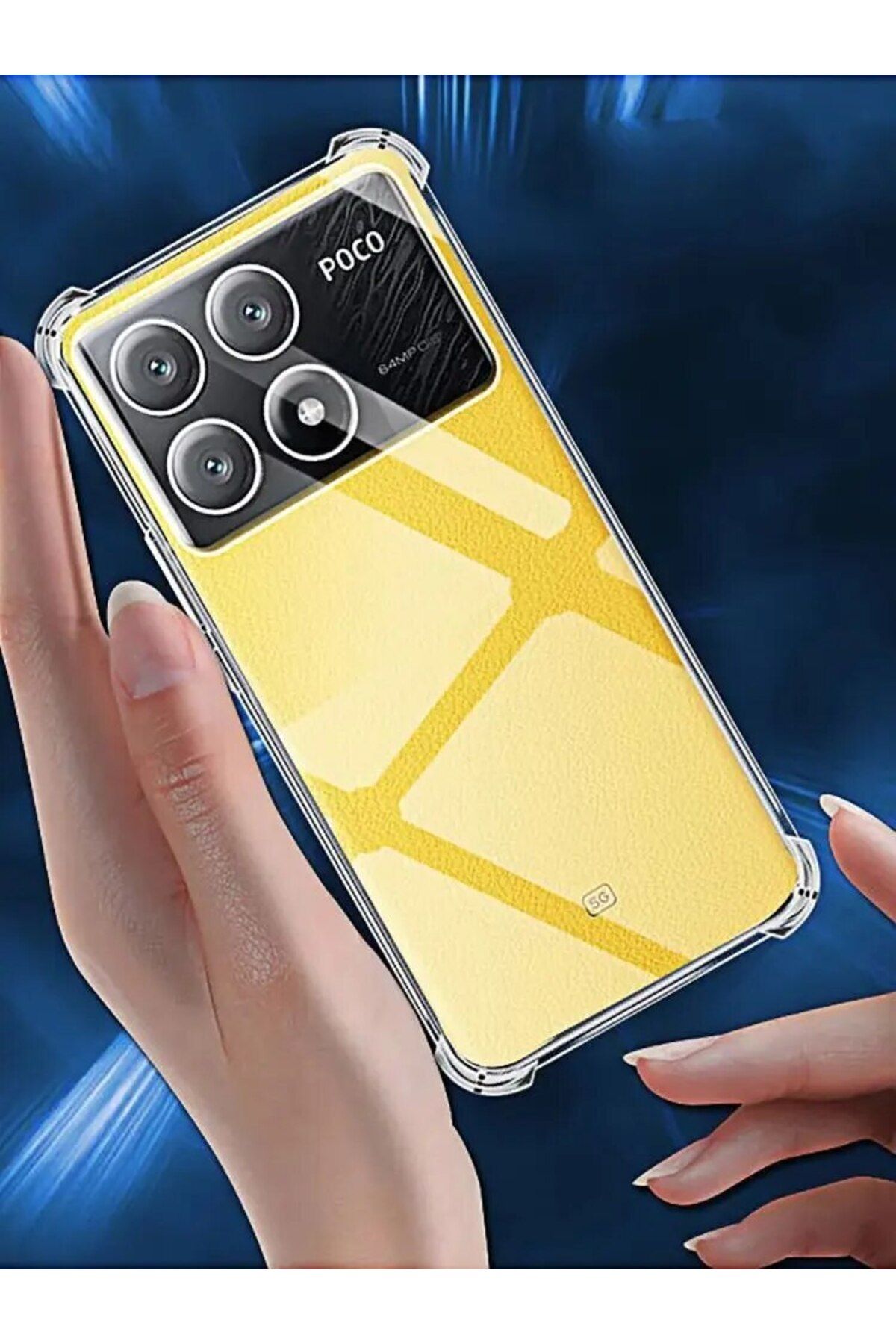 Choice-POCO X3 Pro Shockproof Clear Phone Case for Xiaomi Poco X6 Pro M6 M5 M4 F5 F3 X4 X3 X5 C65 M5s M4 Pr 7