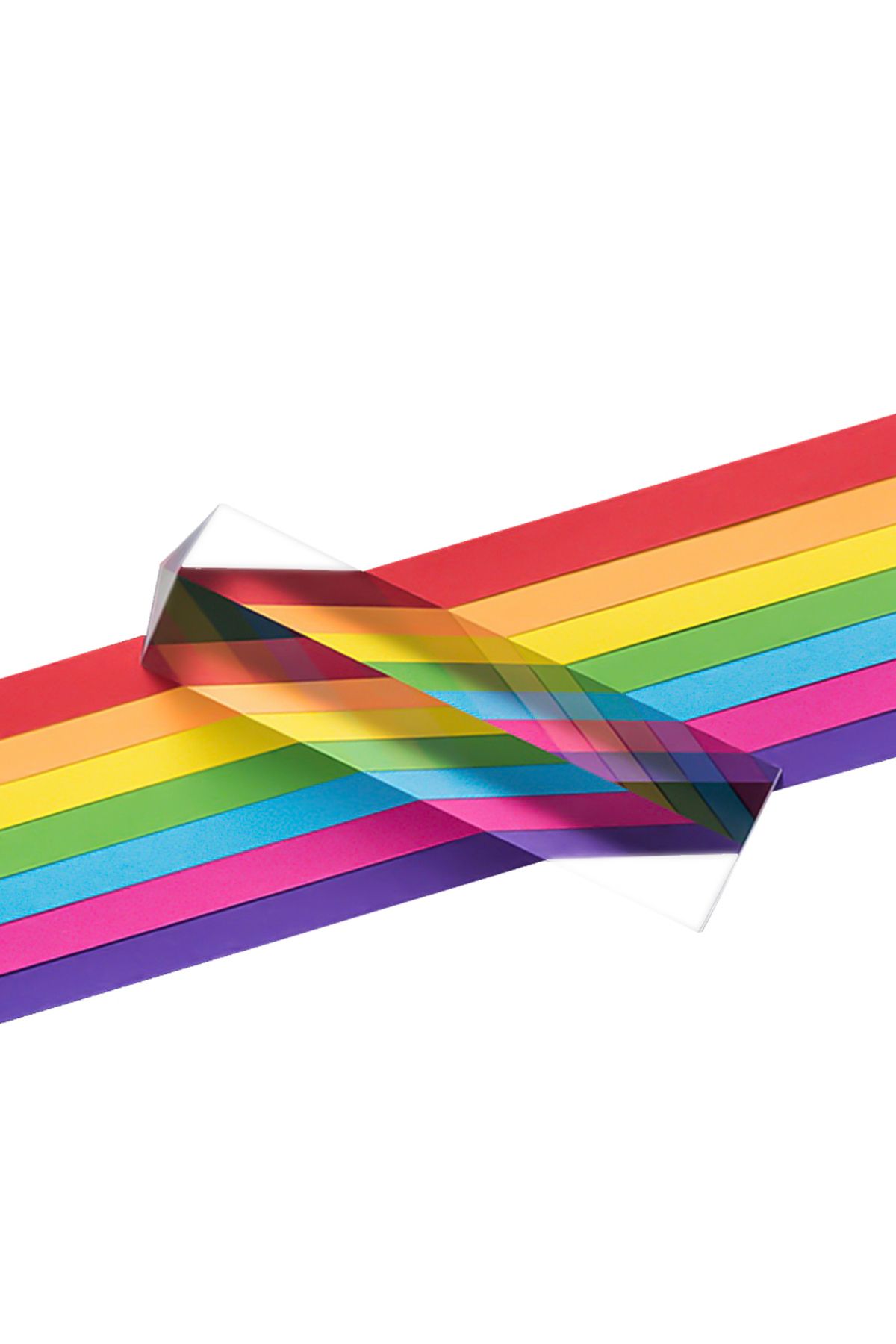 Choice-25x25x80mm Triangular Prism BK7 Optical Prisms Glass Physics Teaching Refracted Light Spectrum Ra... 7