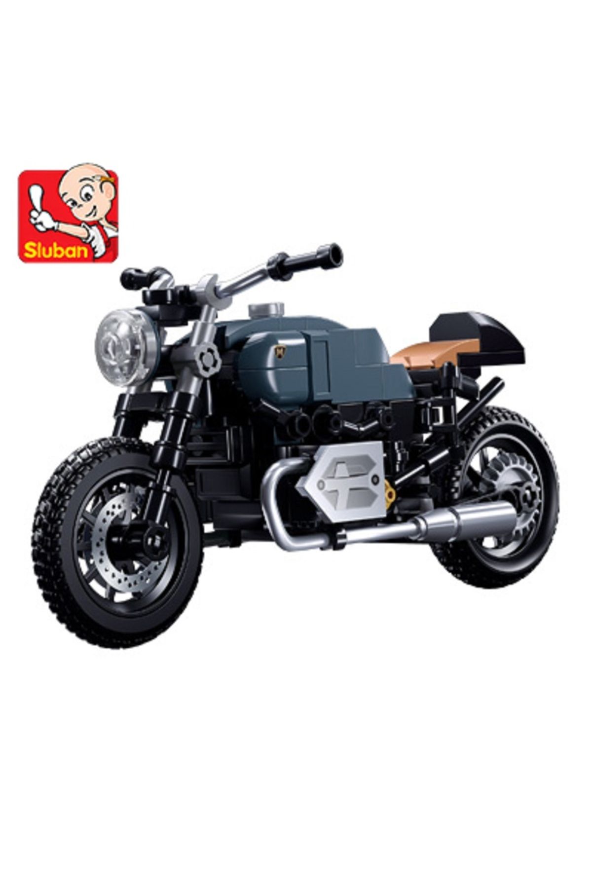 Choice-M38-b1134 191 قطعة دراجة نارية زرقاء رمادية، تجميع جزيئات صغيرة، مكعبات بناء DIY، بناء الألغاز 1