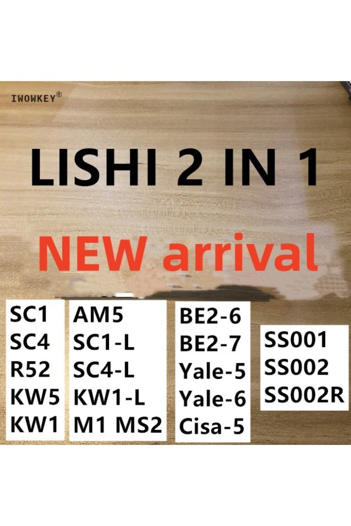 Choice-New Arrival Lishi 2 In1 Tools SC1 KW1 SC4 KW5 R52 SC1-L KW1-L SC4-L M1 MS2 AM5 BE2-6 BE2-7 SS001 ... 3