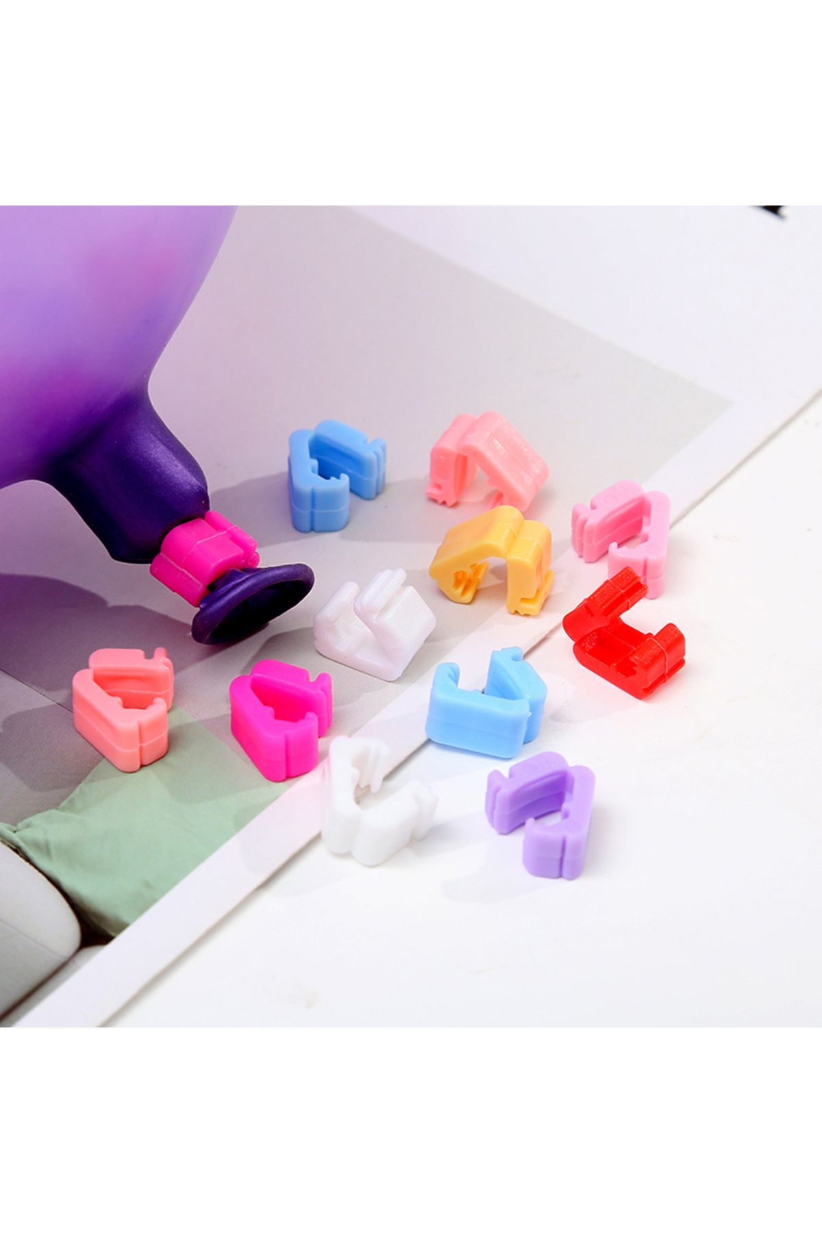 Choice-100pcs  Balloon Sealing Clips   Balloon Clips Ties for Sealing Balloon Accessories  Balloon Tying... 3
