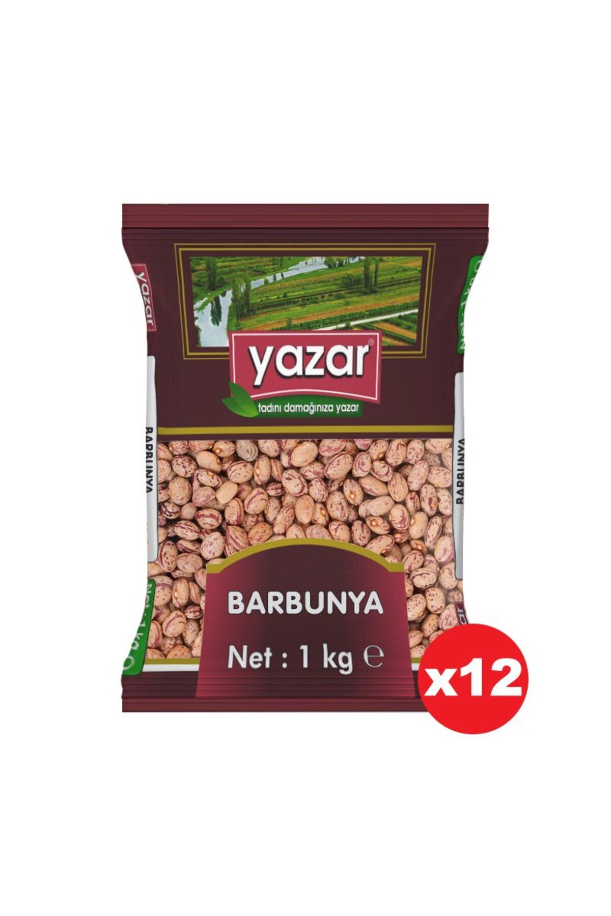 YAZAR Barbunya 1 Kg. x 12 Paket