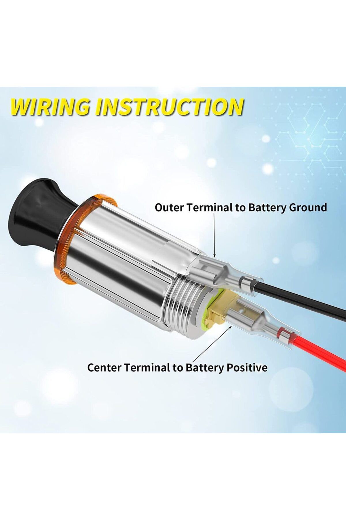 Choice-DaierTek 12V Cigarette Lighter Socket with Eject Button Cigarette Lighter Plug Car Cigarette Ligh... 6