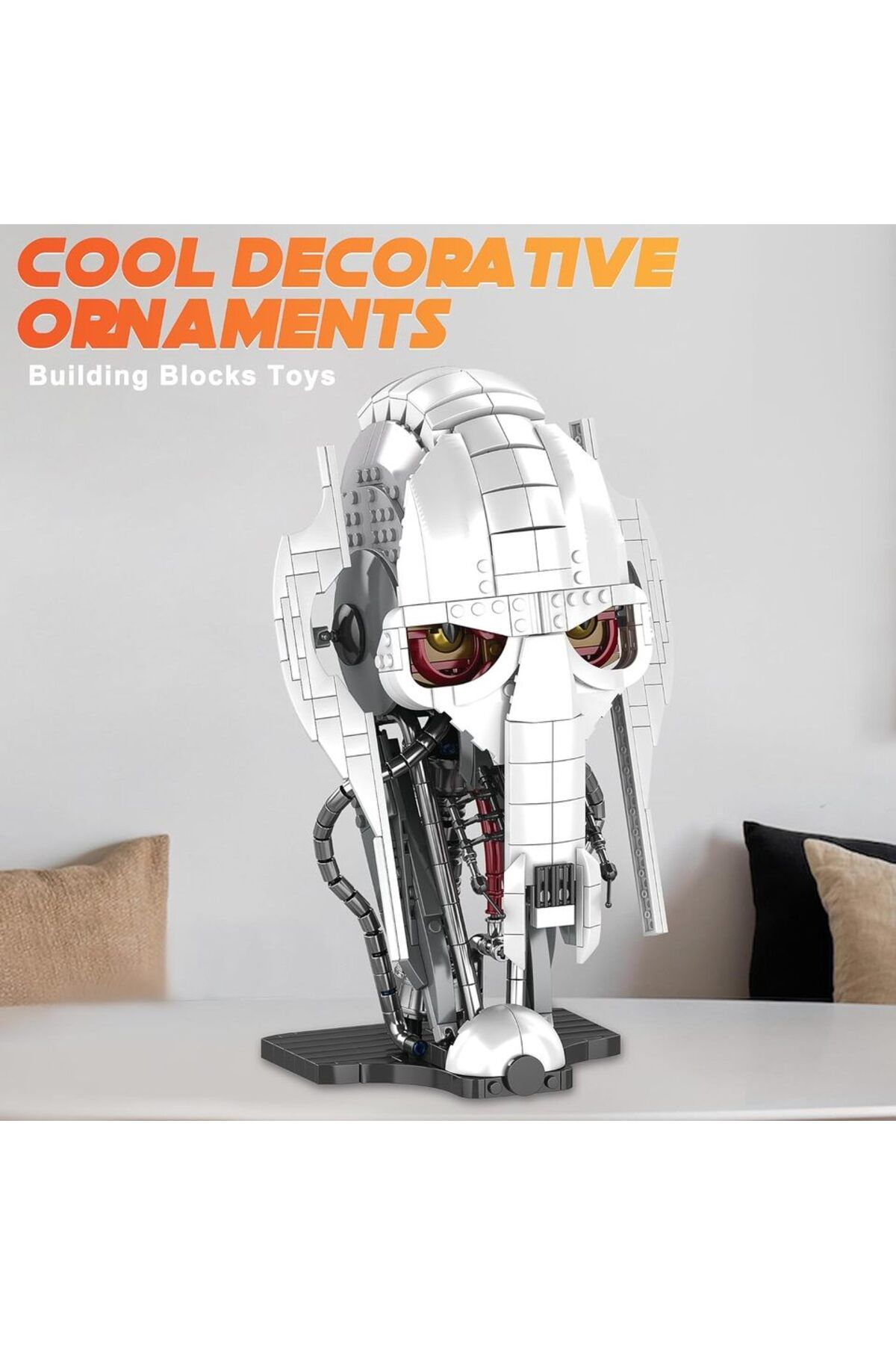 Choice-788 قطعة من مكعبات بناء خوذة الجنرال Grievous من MOC Idea، مجموعة نماذج خوذة تجميع... 2