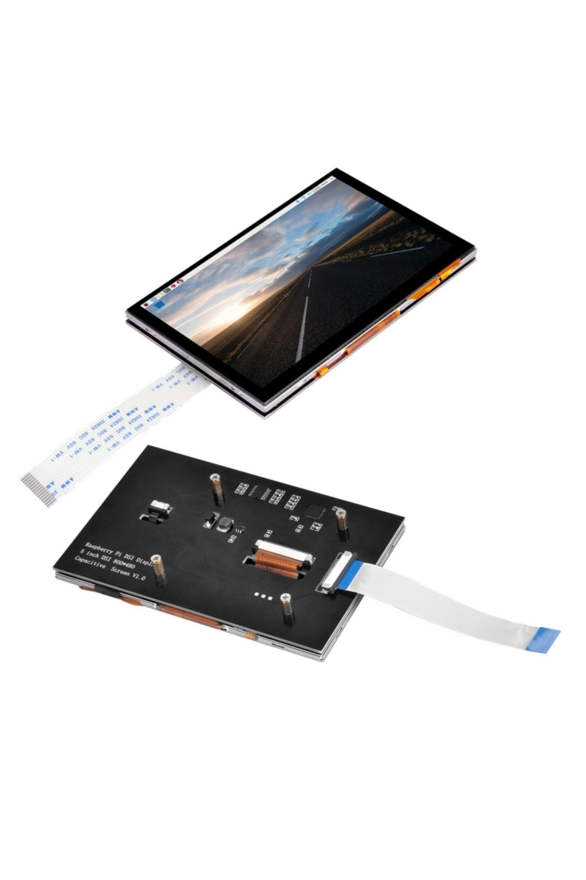 Choice-New 5 inch TFT LCD Display Capacitive Touch Screen DSI Connector 800x480 For Raspberry Pi 5 4B 3B+ 8