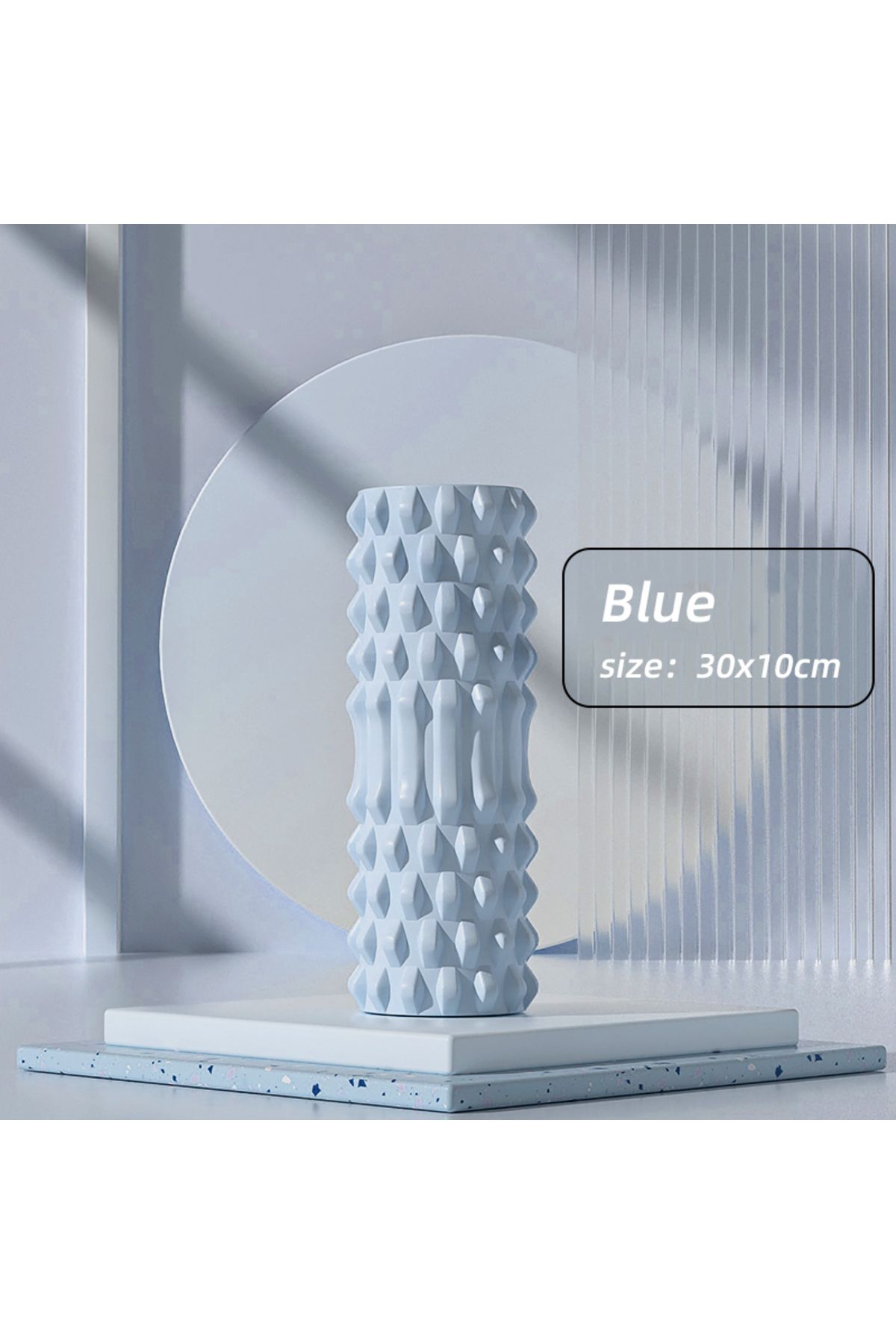 Choice-Blue 30x10cm Foam Roller-for Deep Tissue Massage,back Pain Relief Muscle Roller, Massage Eva Roller 1