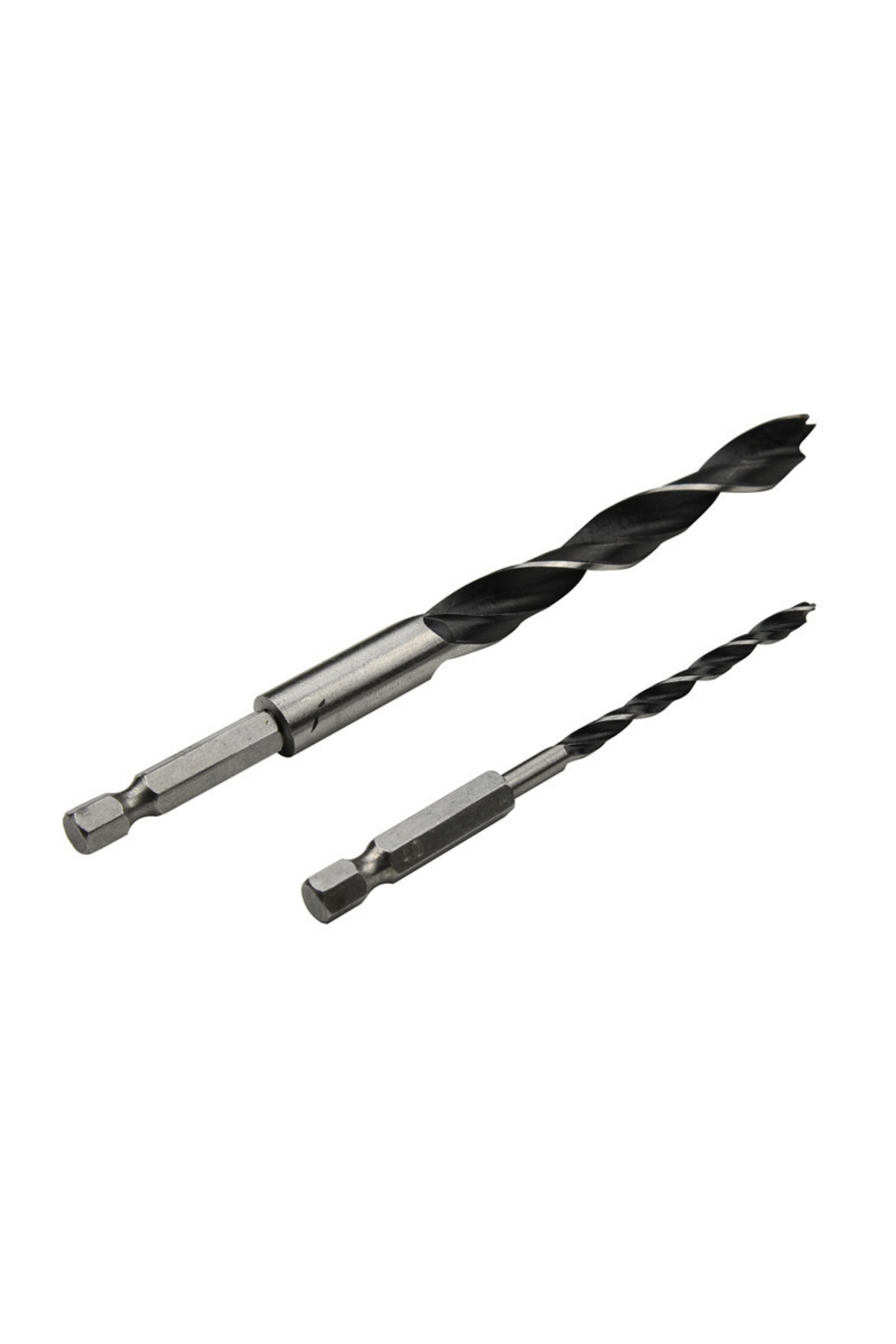 Choice-Round 5pcs 1/4" 4/5/6/8/10mm Three Pointed Woodworking Drill Bit Set Round / Hexagonal Handle Woodwo 4
