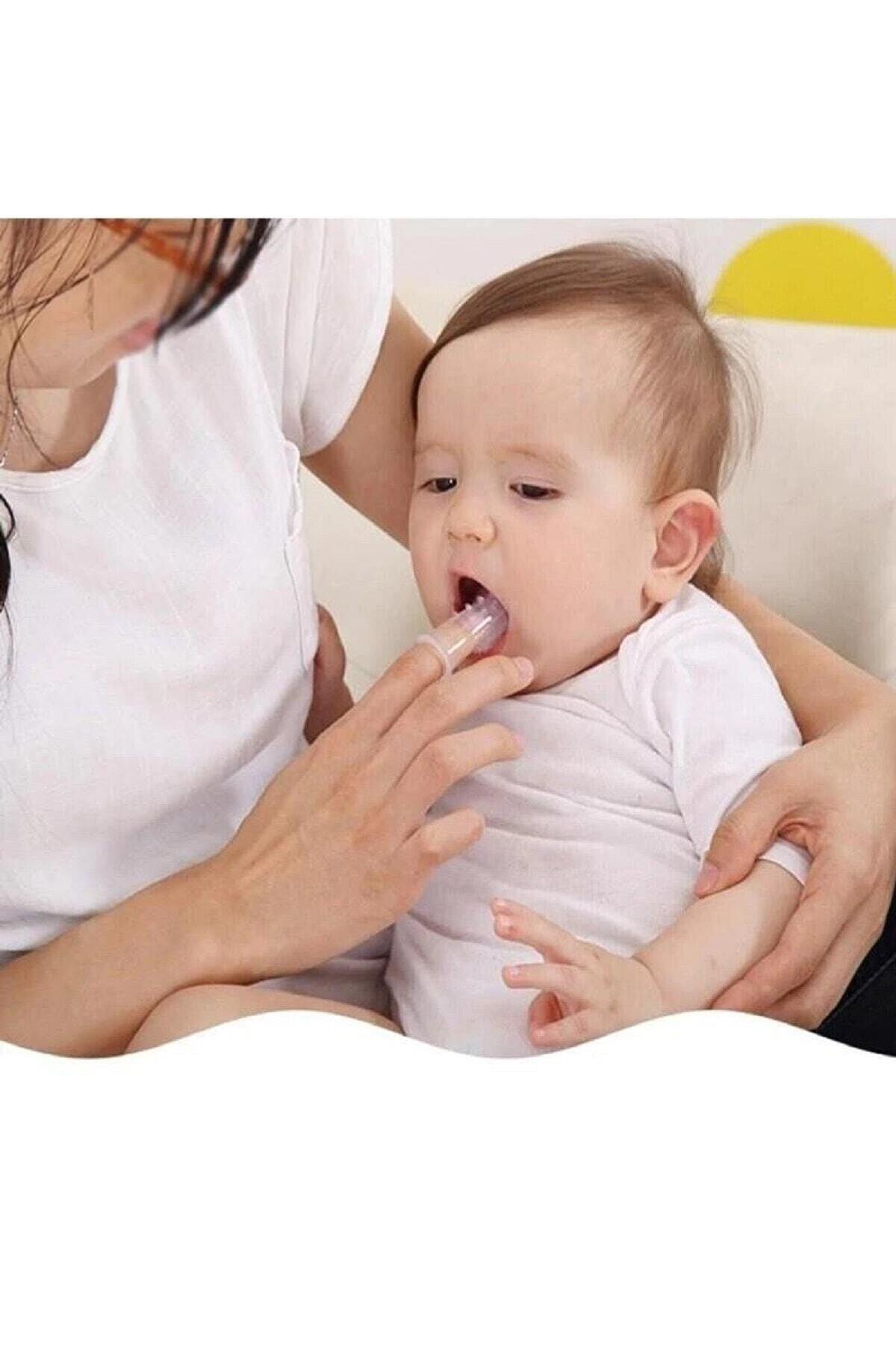 NAKRES Parmak Diş Fırçası Bebek Diş Kaşıma Kutulu Tartar Bebek Slikon Diş Fırçası fotoğrafı 2 (önizleme)
