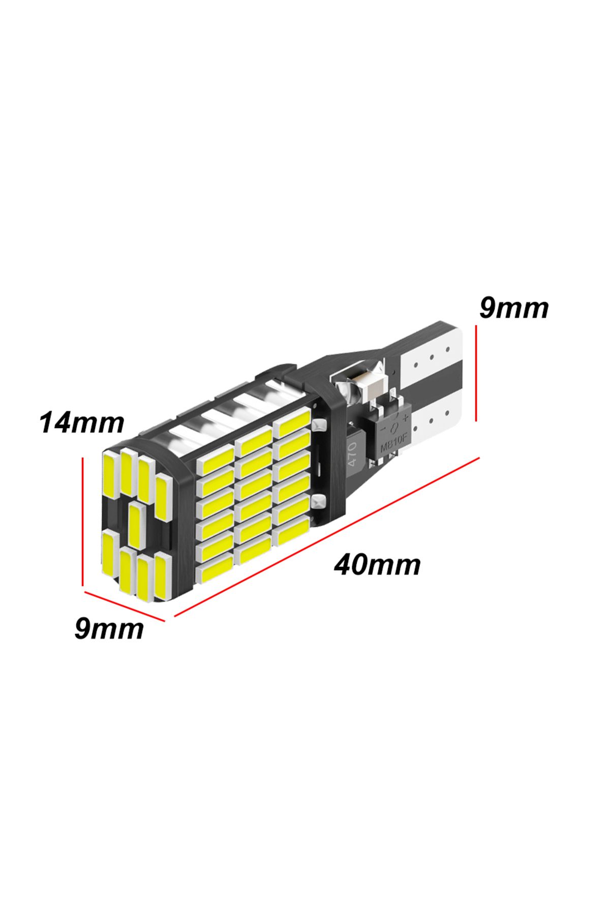 Choice-T15 White 2pcs T15 4014 45chips W16w Led Backup Light Reserve Lamp Canbus Bulbs No Error High Power 5