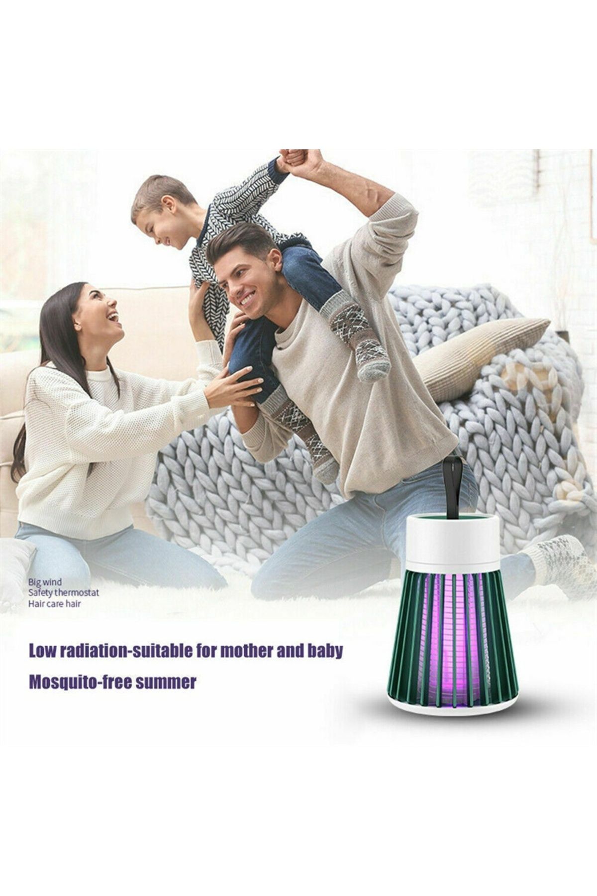 HAOYUNMA-UV Mosquito Lamp USB Charge Anti Mosquito Lamp Pest Control Lamp(No Battery) 6