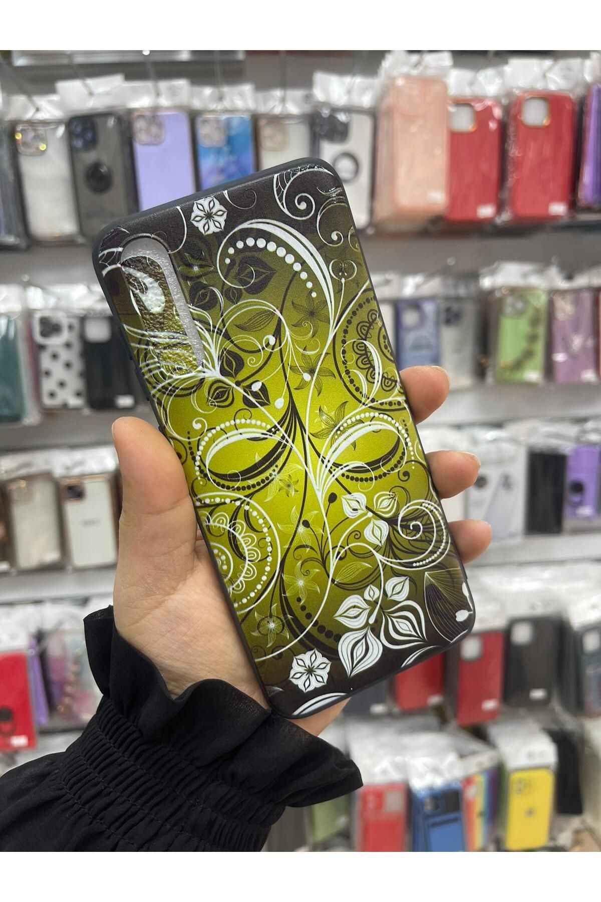 TECNOTREND Galaxy A70 Uyumlu Renkli Desenli Silikon Kılıf