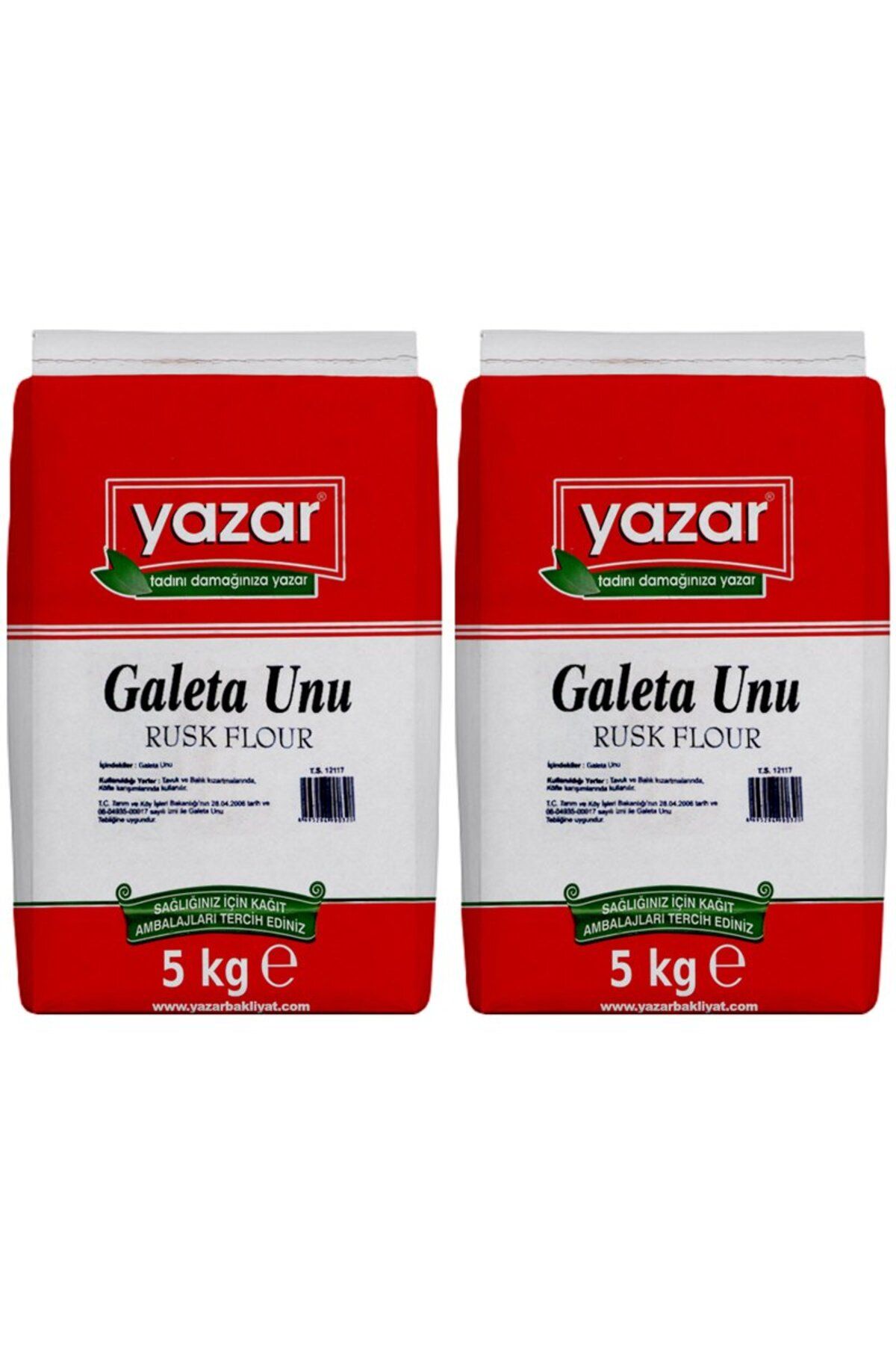 YAZAR Sade Galeta Unu 5 Kg x 2 Paket