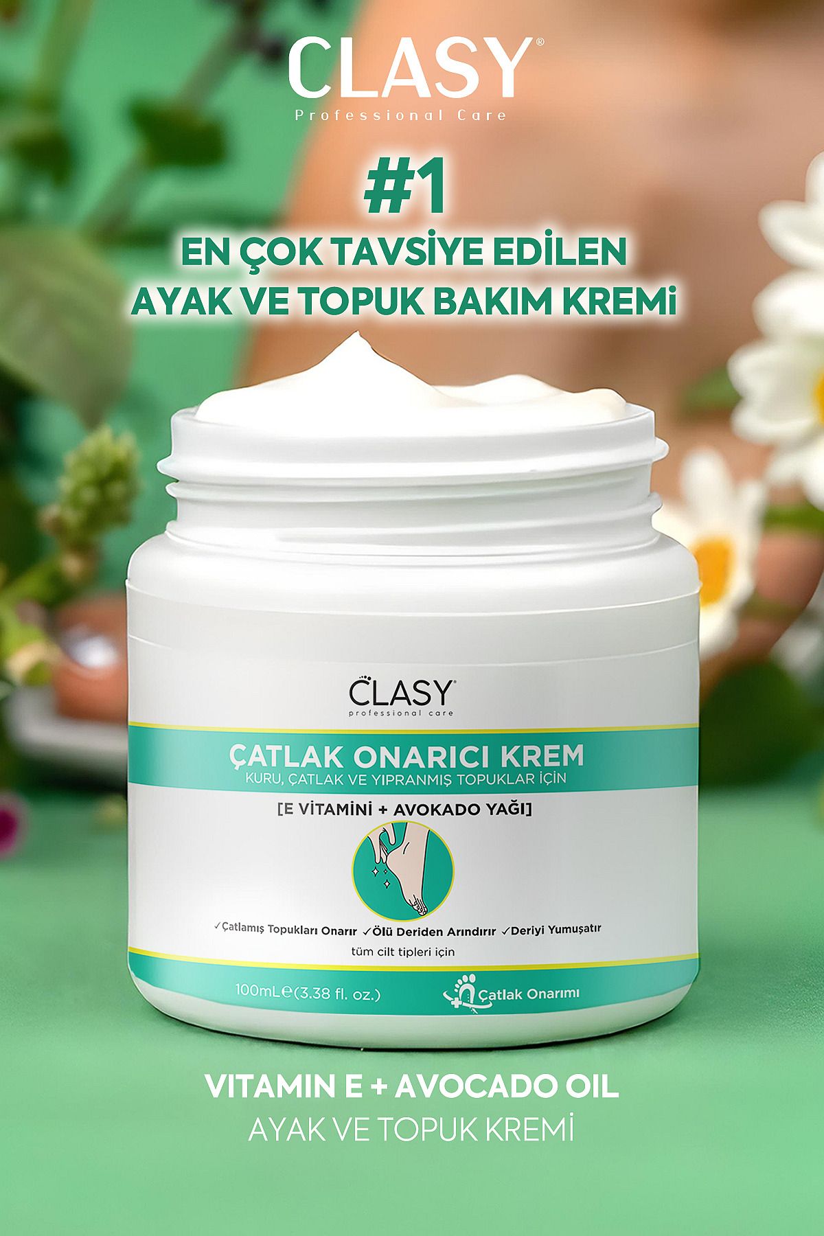 Clasy Care Clasy Krem Crack Repair Cream - Ayak Ve Topuk Çatlak Kremi