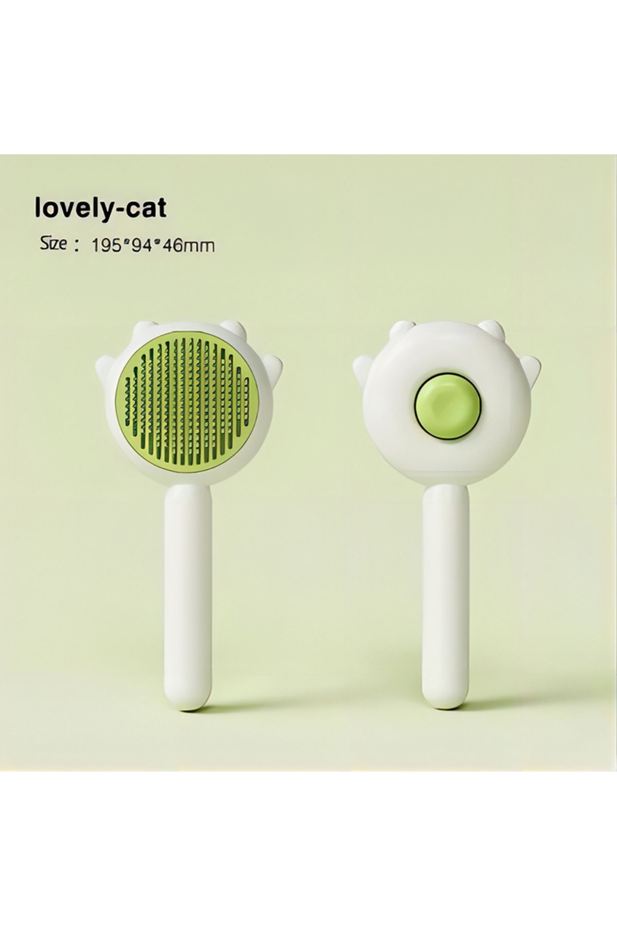 Choice-Green Pet Brush One Button Cleaning Brush Magic Beauty Cat Hair Brush Easy To Carry Re-use Multi-fun 1