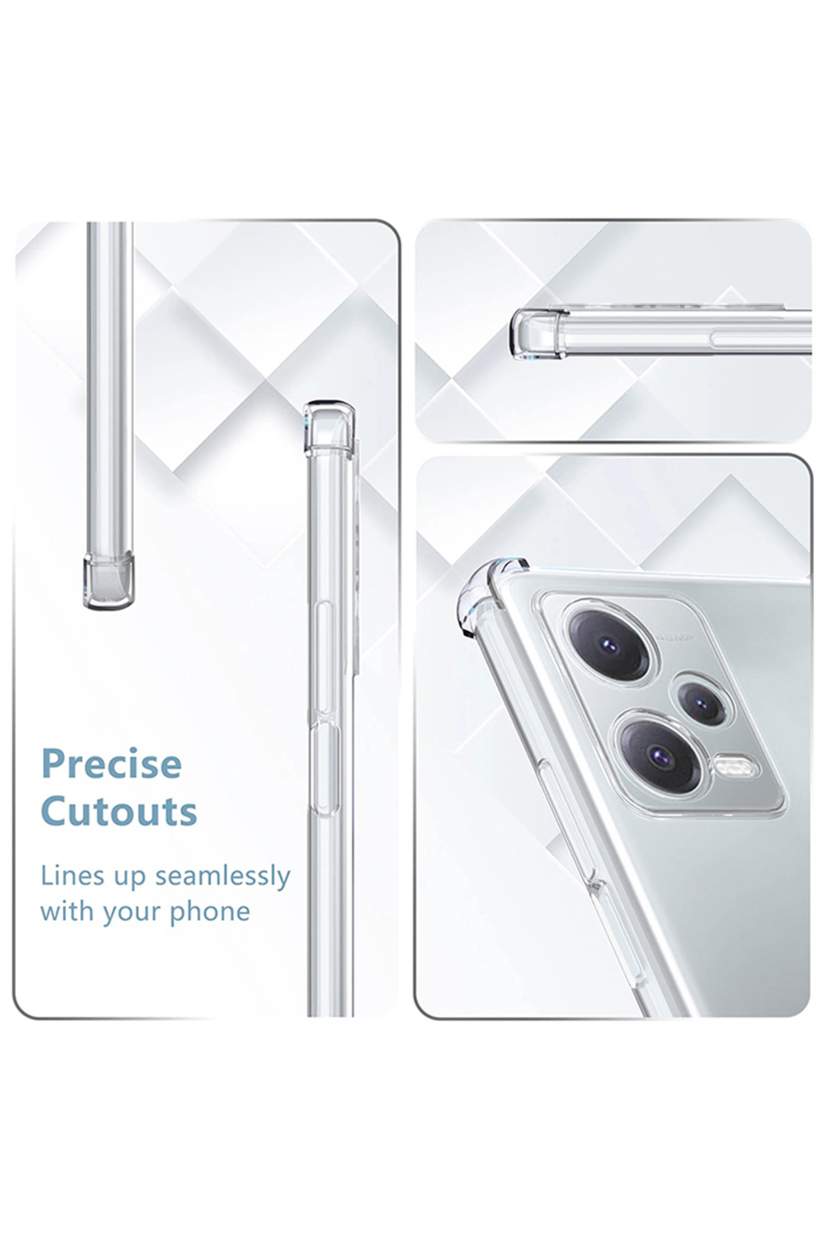 Choice-Redmi Note 13 Pro 5G Shockproof Phone Case for Xiaomi Redmi Note 14 13 Pro 4G 12 Pro Plus 5G Transpa 5