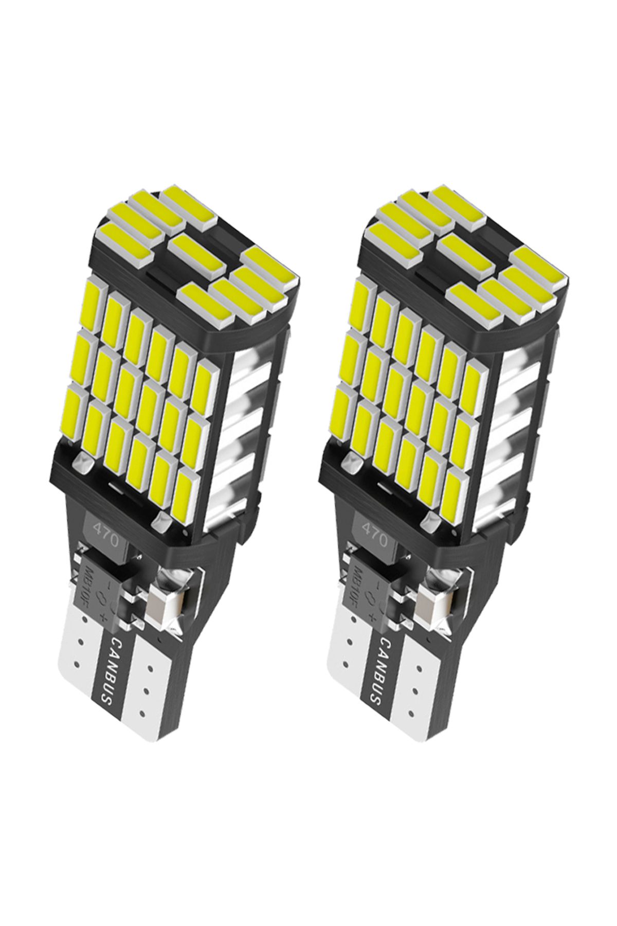 Choice-T15 White 2pcs T15 4014 45chips W16w Led Backup Light Reserve Lamp Canbus Bulbs No Error High Power 7
