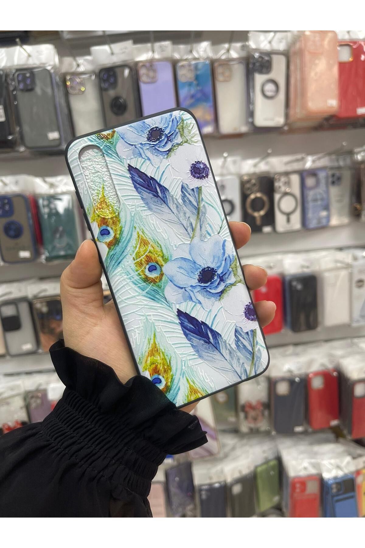 TECNOTREND Galaxy A70 Uyumlu Renkli Desenli Silikon Kılıf