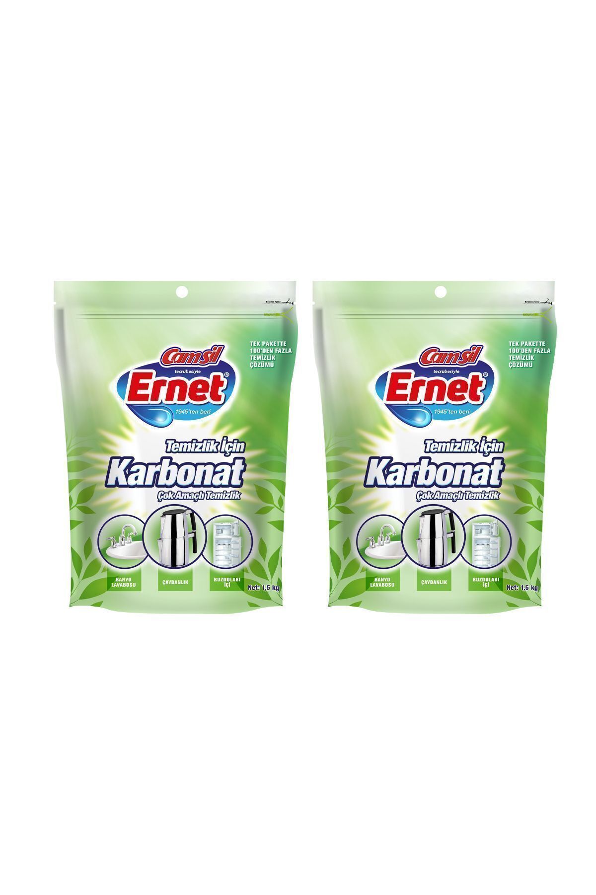 Ernet Karbonat Çok Amaçlı Temizleyici 2 X 1500 G