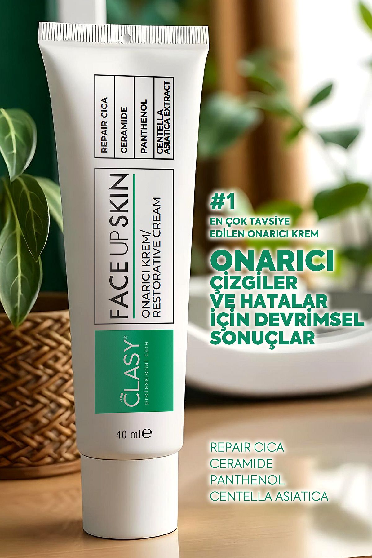 Clasy Care Faceupskin Onarıcı Krem 40 ml