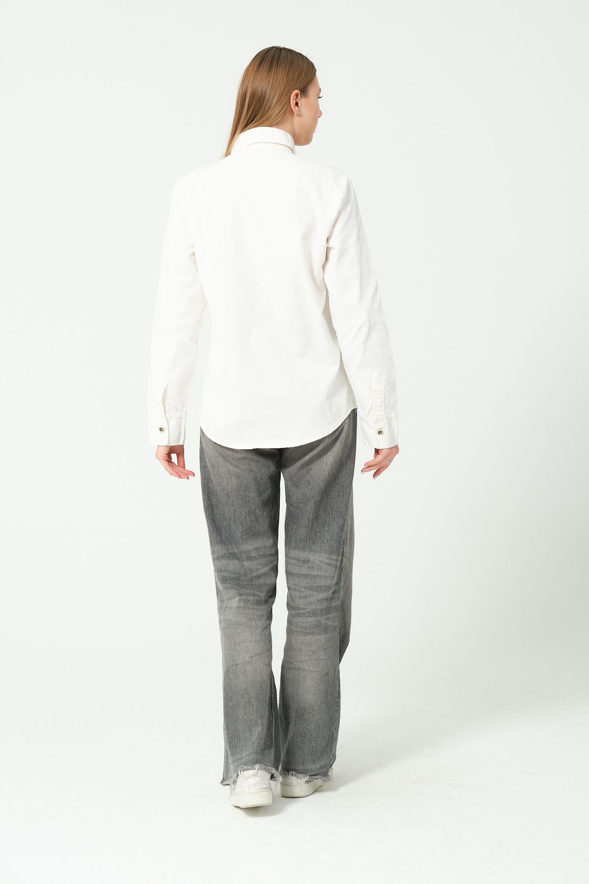 Serseri Jeans-White Denim Shirt 4