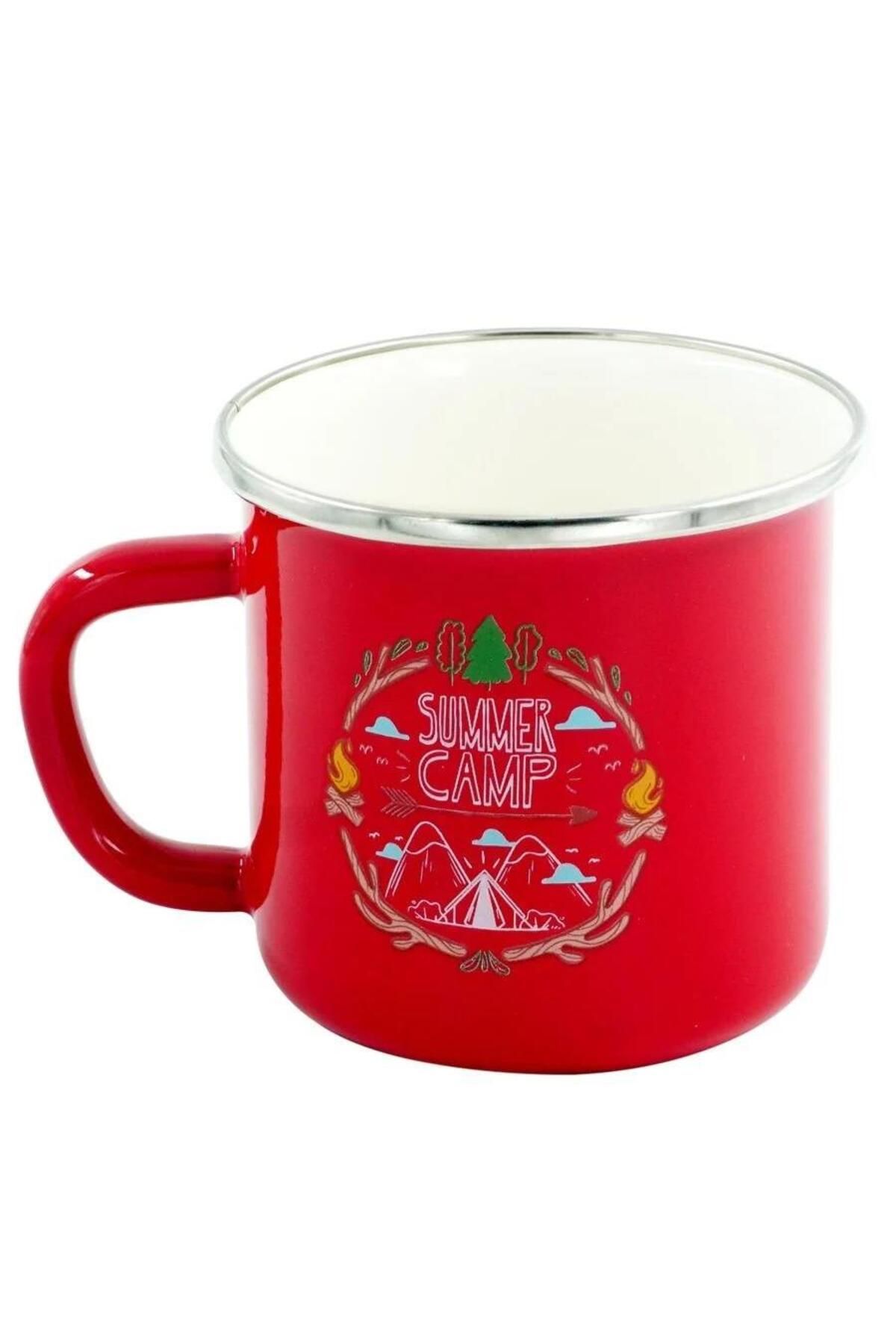 Orcamp-Retro Enamel - 180 ml Red Mug, Out-1900 Model 1