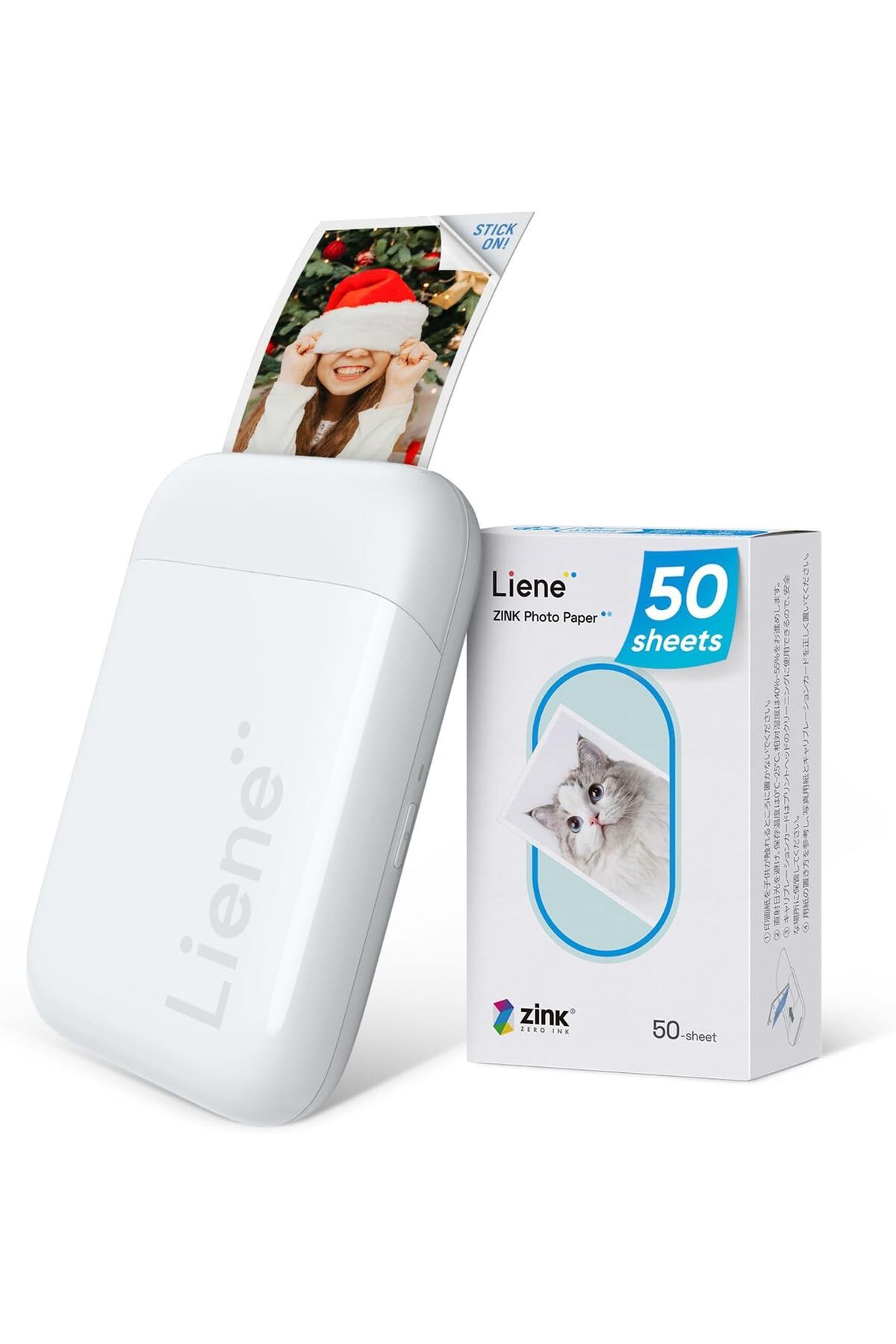 Liene 2x3” Mini Taşınabilir Fotoğraf Yazıcısı, Bluetooth 5.0, iOS & Android Uyumlu