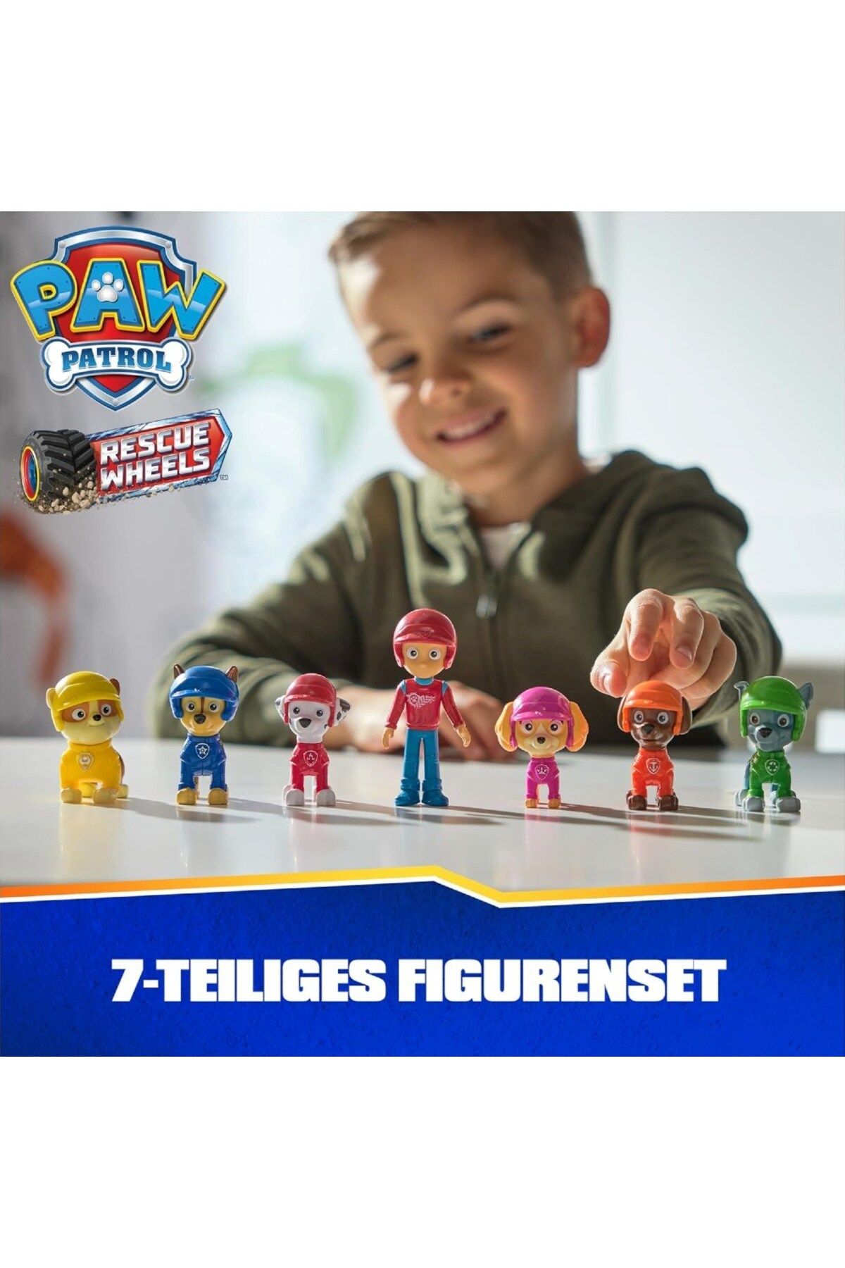 PAW PATROL-مجموعة مجسمات Rescue Wheels مكونة من 7 قطع 5