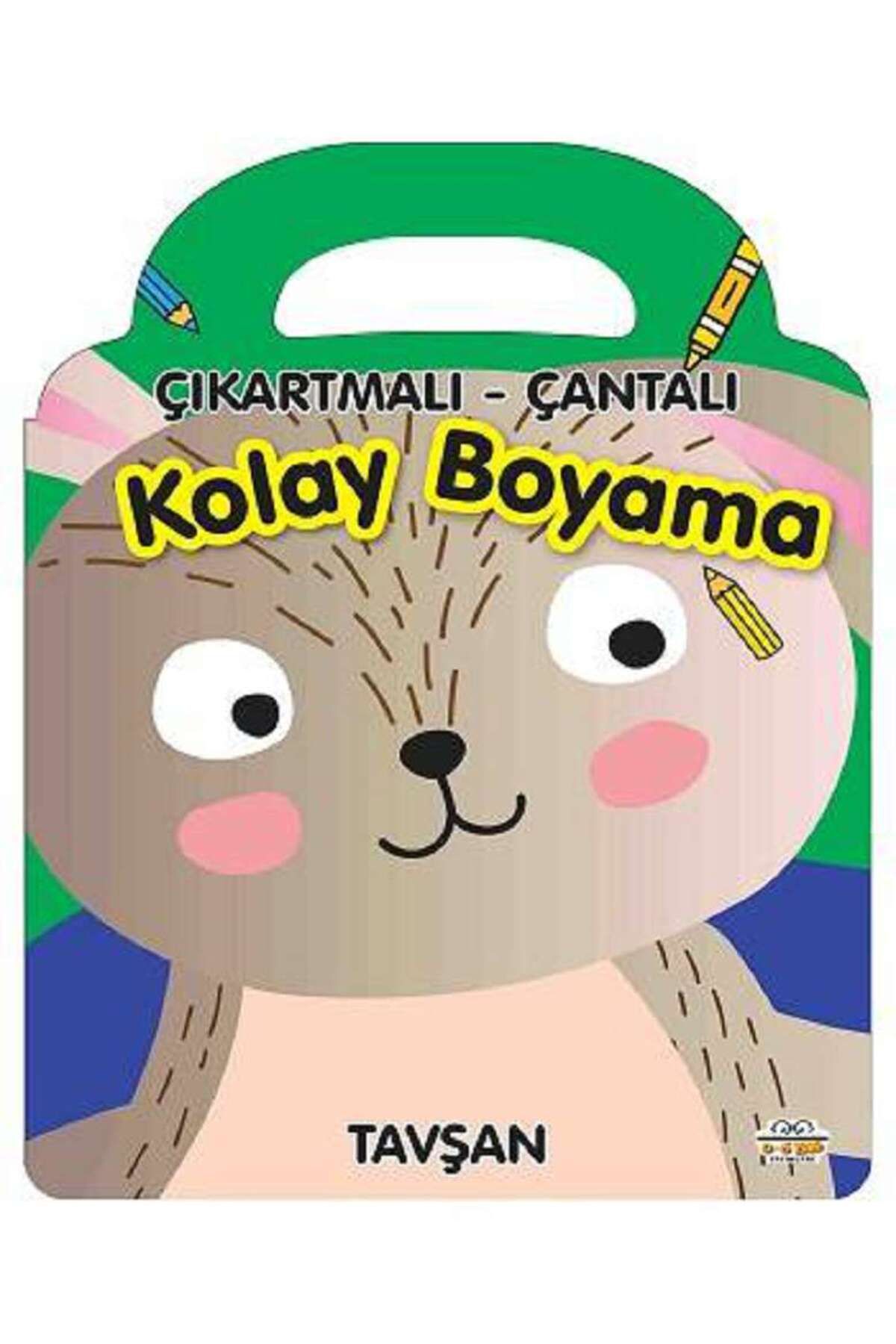 0-6 Yaş Yayınları Çıkartmalı - Çantalı Kolay Boyama - Tavşan