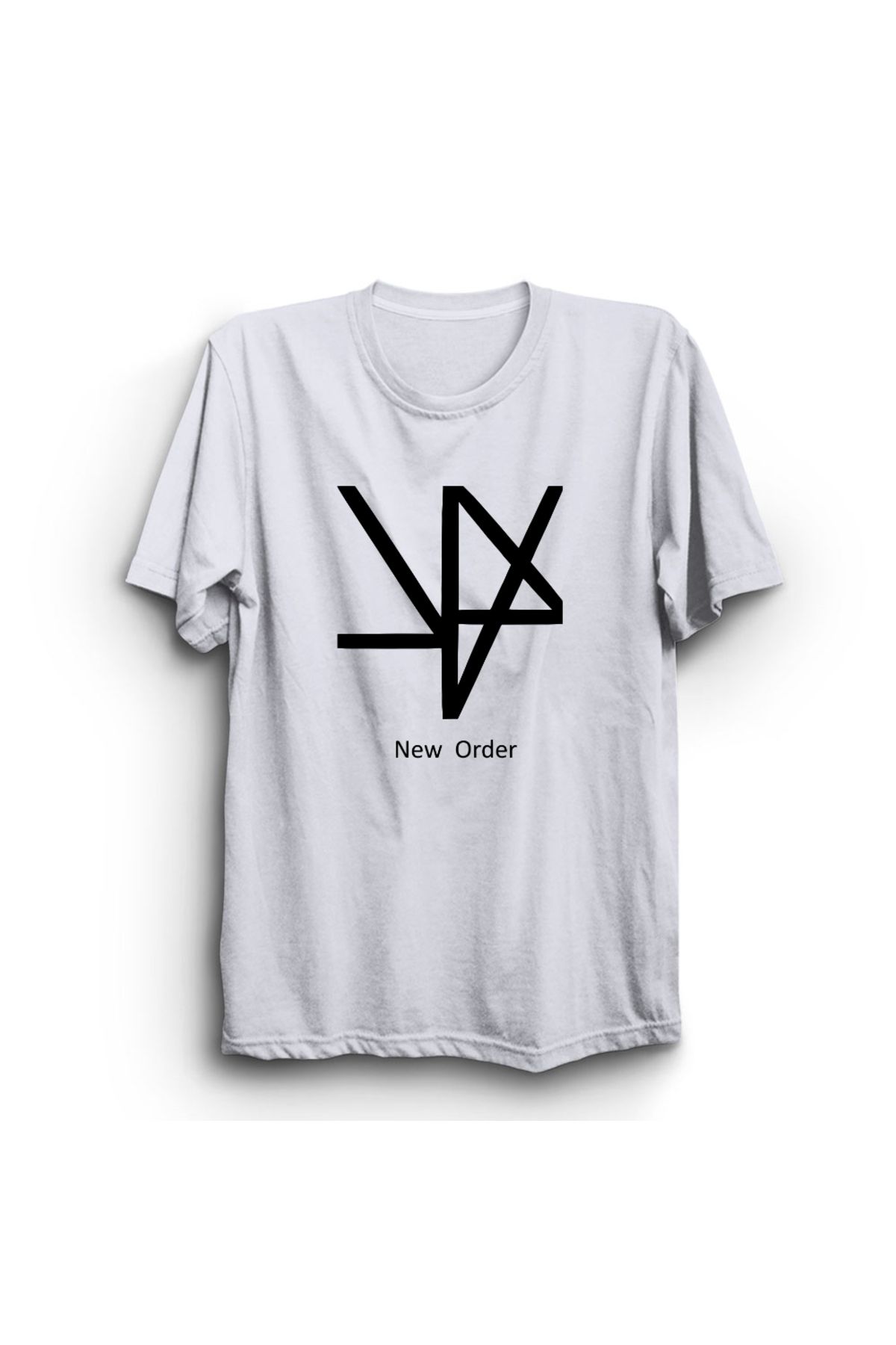 The Fame-New Order, Cross Design, Rock Metal Music Band, White 100% Cotton T-Shirt 1