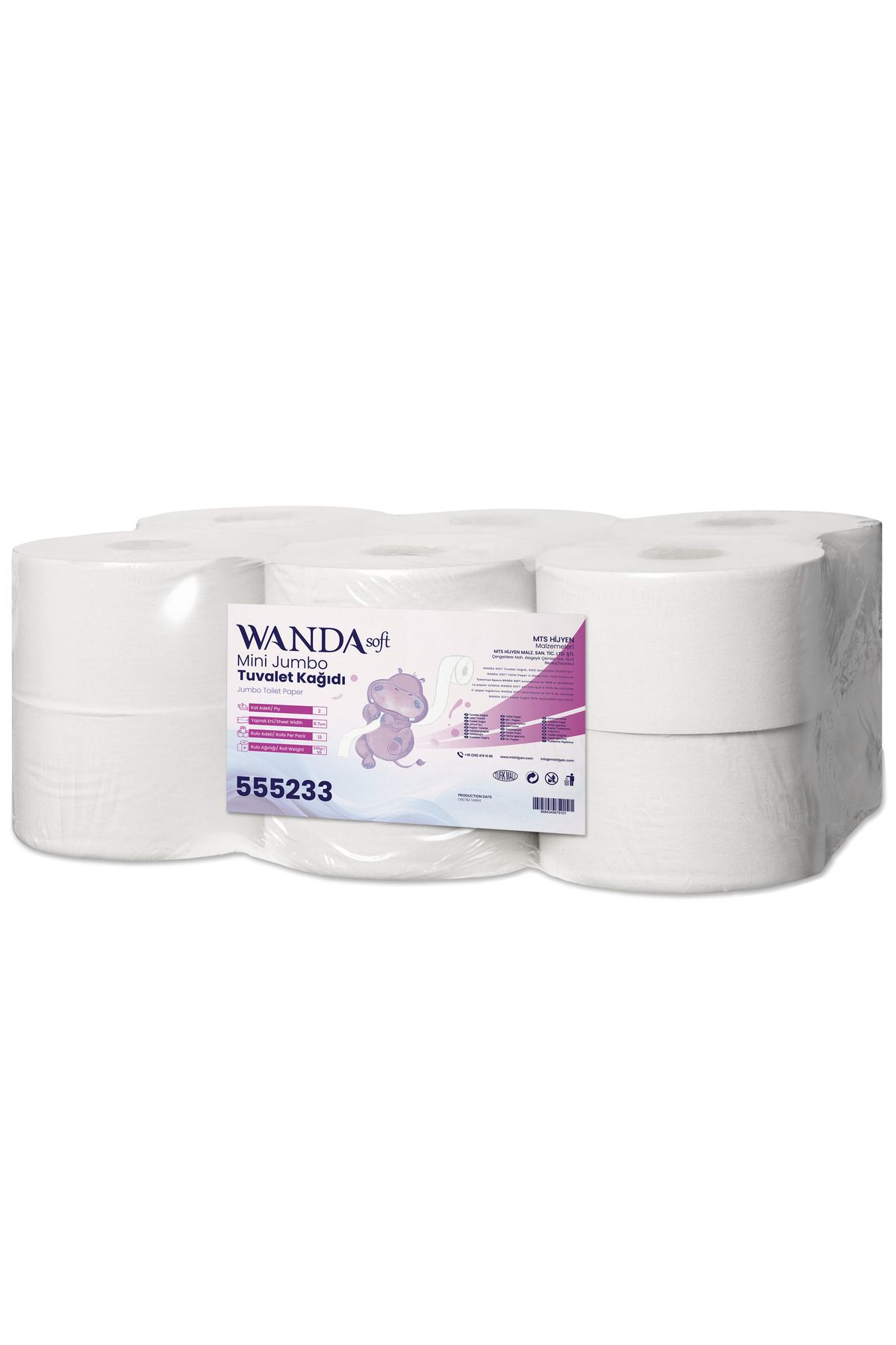 Wanda soft Mini Jumbo Tuvalet Kağıdı 4 Kg