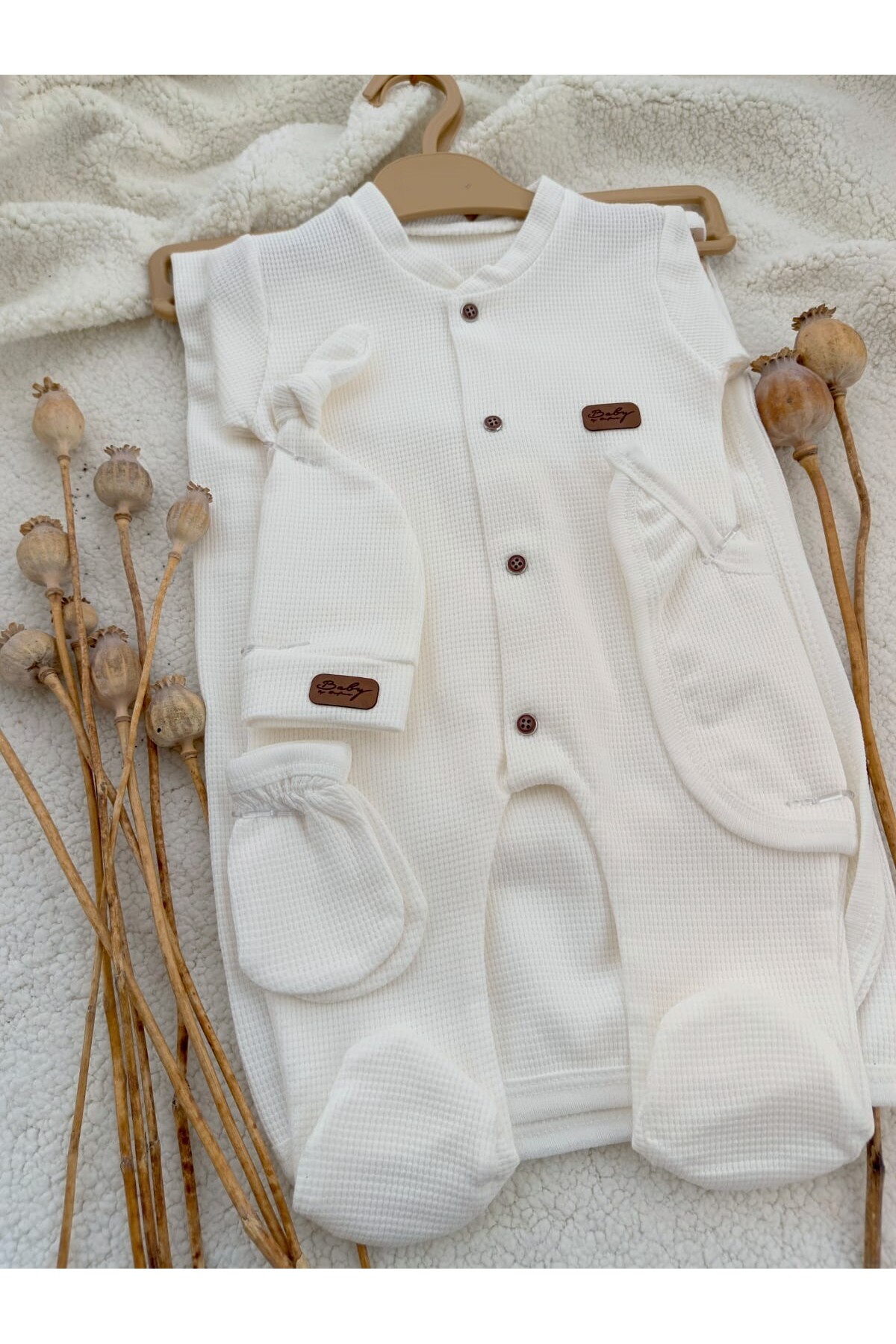 Bilge Trend KIZ ERKEK BEBEK YENİDOĞAN NATURAL 5 PARÇA HASTANE ÇIKIŞI ZIBIN SETİ fotoğrafı 2 (önizleme)