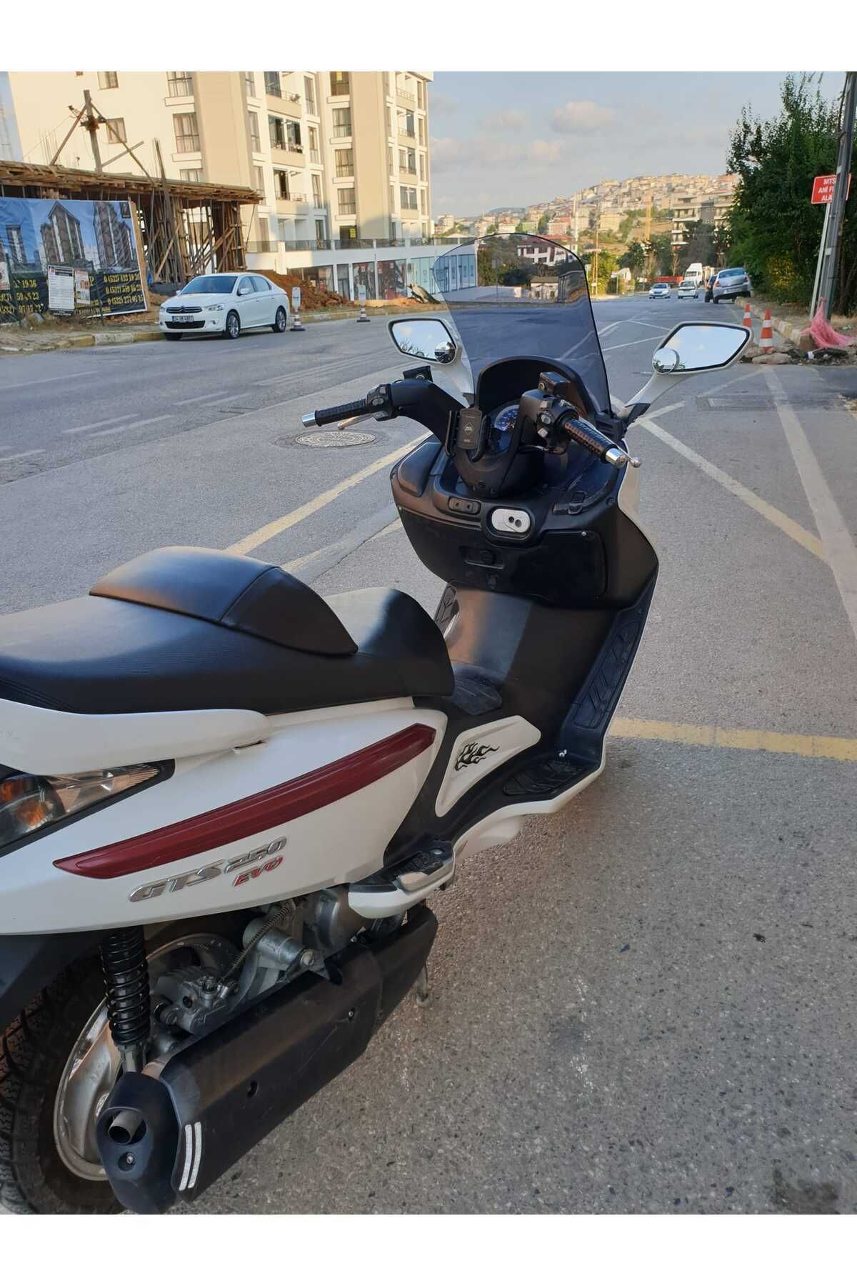 SYM Gts Evo 250 Siperlik Ön Cam 2006 2015 Model 53cm Füme Renkli 4mm