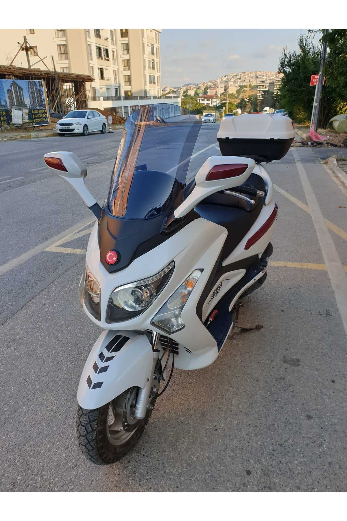 SYM Gts Evo 250 Siperlik Ön Cam 2006 2015 Model 53cm Füme Renkli 4mm