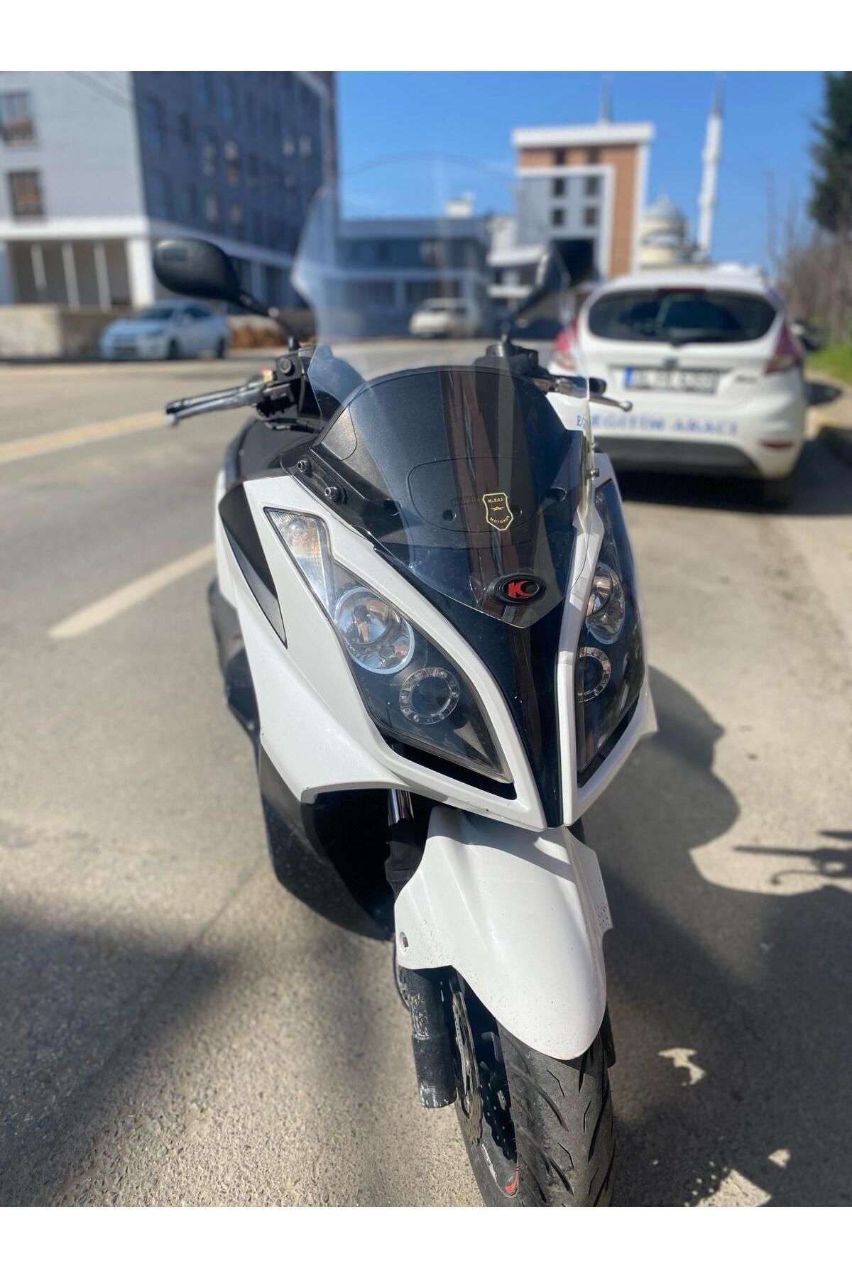 Kymco Downtown  200 300 Siperlik Ön Cam 2011 2015 Model 67cm Şeffaf renk 4mm