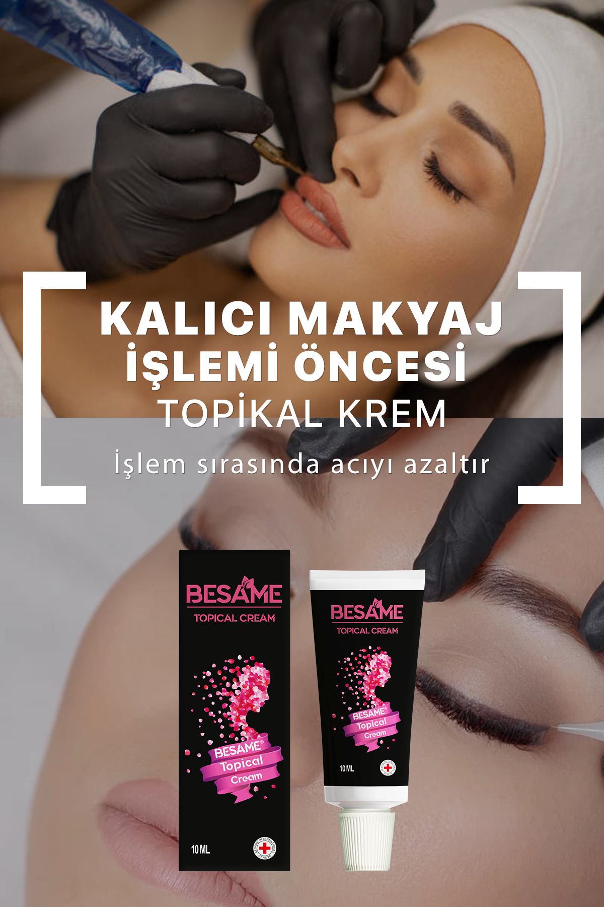 Besame-كريم موضعي بتأثير التخدير المطرز بالليزر - مجموعة مكونة من 4 قطع 5