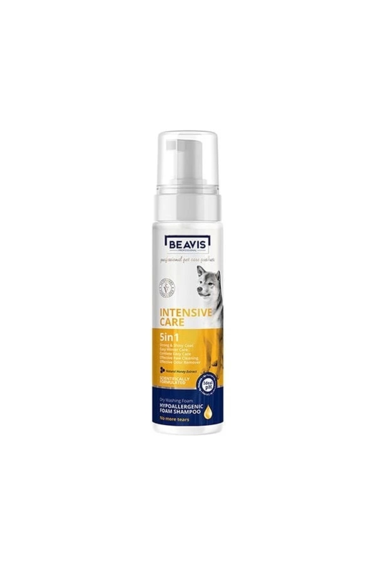 BEAVIS İntensive Care 5 In 1 Foam Natural Bal Özlü Köpekler Için Köpük Şampuan 200 ml